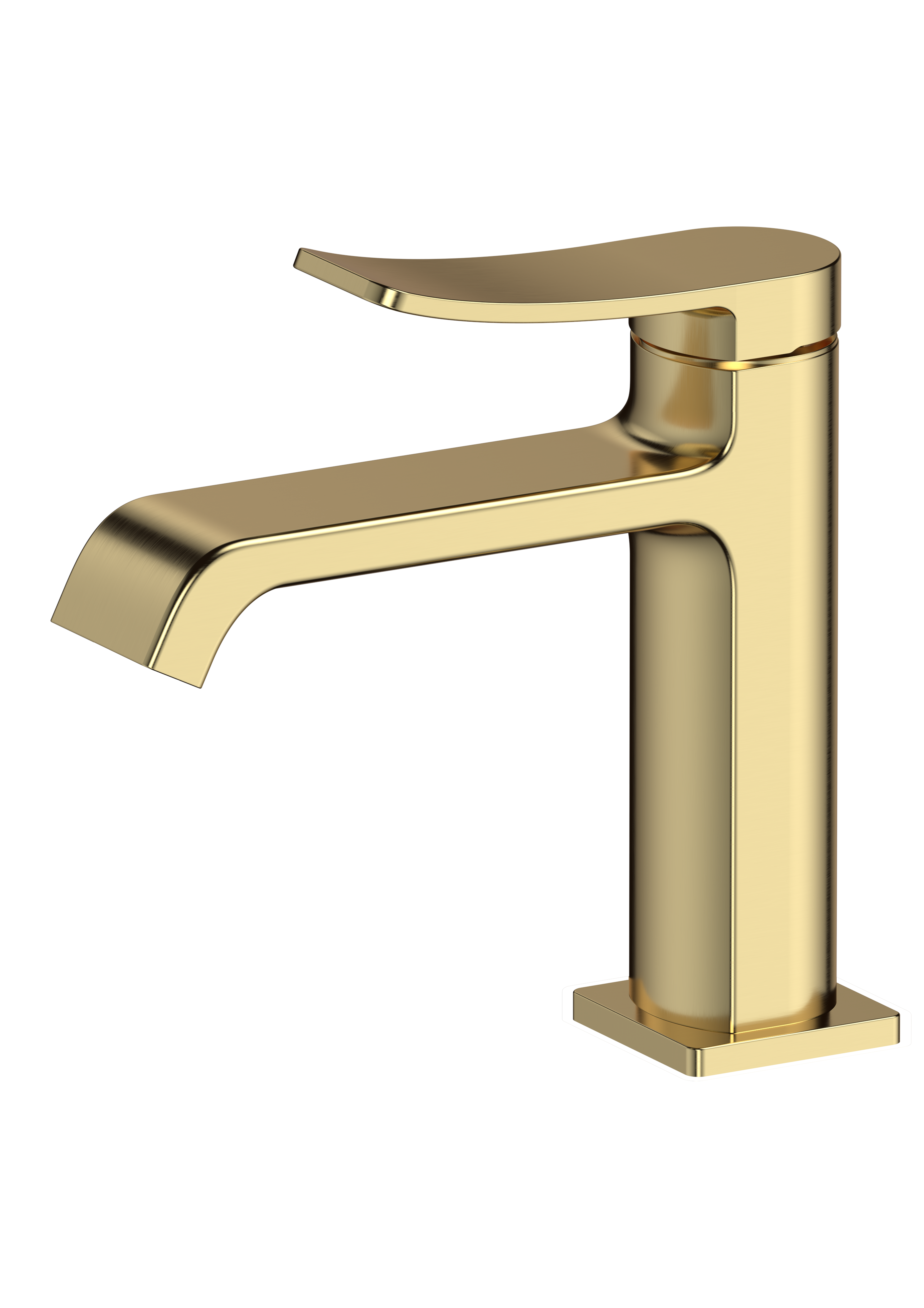 Изображение товара Смеситель для раковины Splenka S31 S31.10.03 золотой сатин латунь современный дизайн