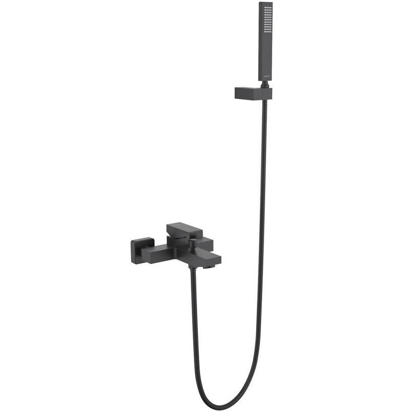 Изображение товара Смеситель для ванны Aquatek Либра AQ1649MB с душевой лейкой черный