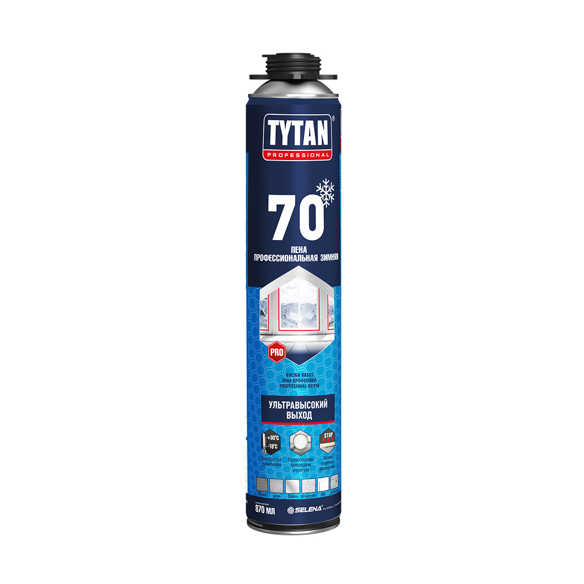 Изображение товара Пена монтажная Tytan professional 870 мл зимняя для герметизации и изоляции Изображение товара Пена монтажная Tytan professional 870 мл зимняя для герметизации и изоляции