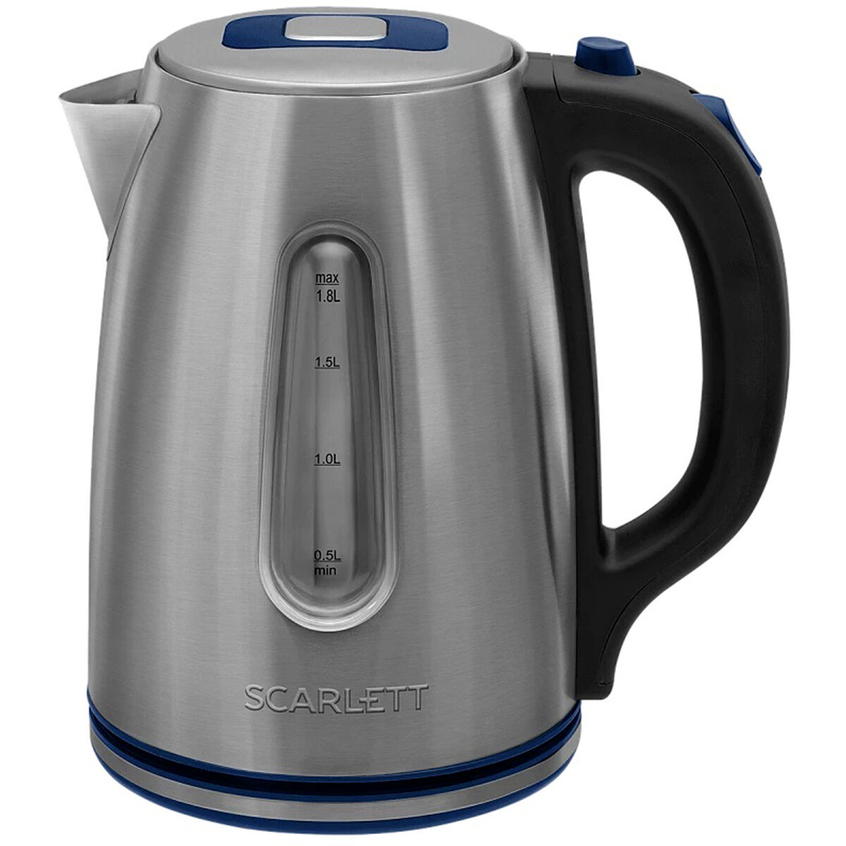 Изображение товара Электрический чайник Scarlett 1.8л стальной с подсветкой и автоотключением