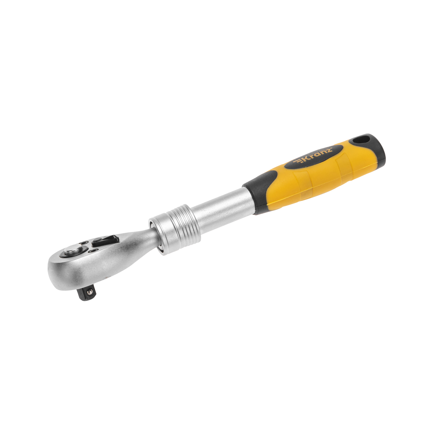 Изображение товара Ключ трещотка телескопический Kranz KR-12-8413 1/4 дюйма 210 мм 72 зубца