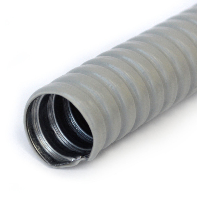 Изображение товара Металлорукав Урал Пак оцинкованная сталь D18 мм 50 м серый