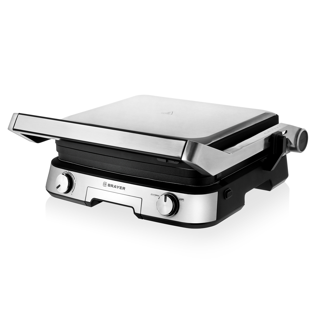 Изображение товара Электрогриль BRAYER BR2001 2000 Вт двухсторонние пластины,18.5х44 см