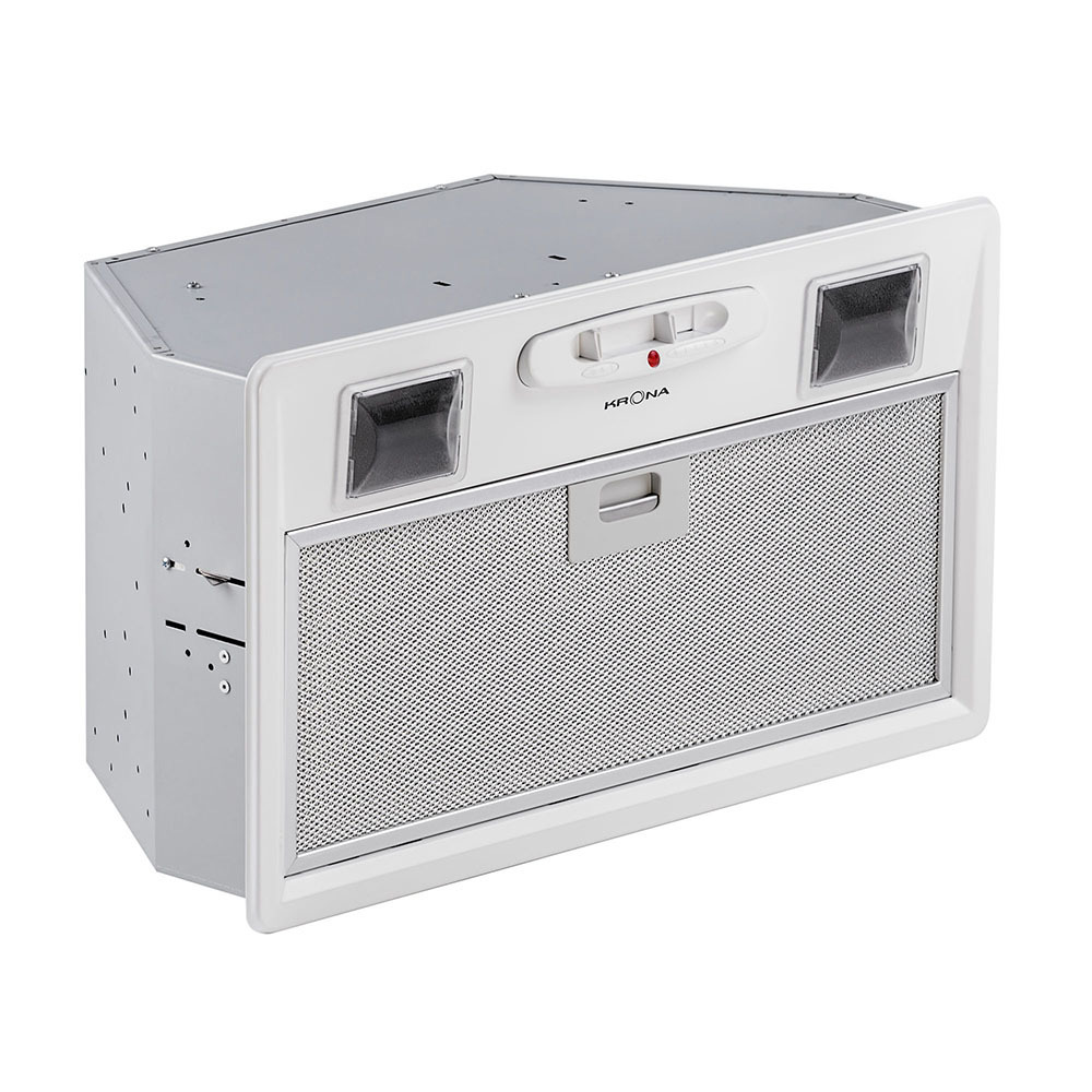 Изображение товара Встраиваемая вытяжка Krona Mini S 60 см белая для кухни с сенсорным управлением