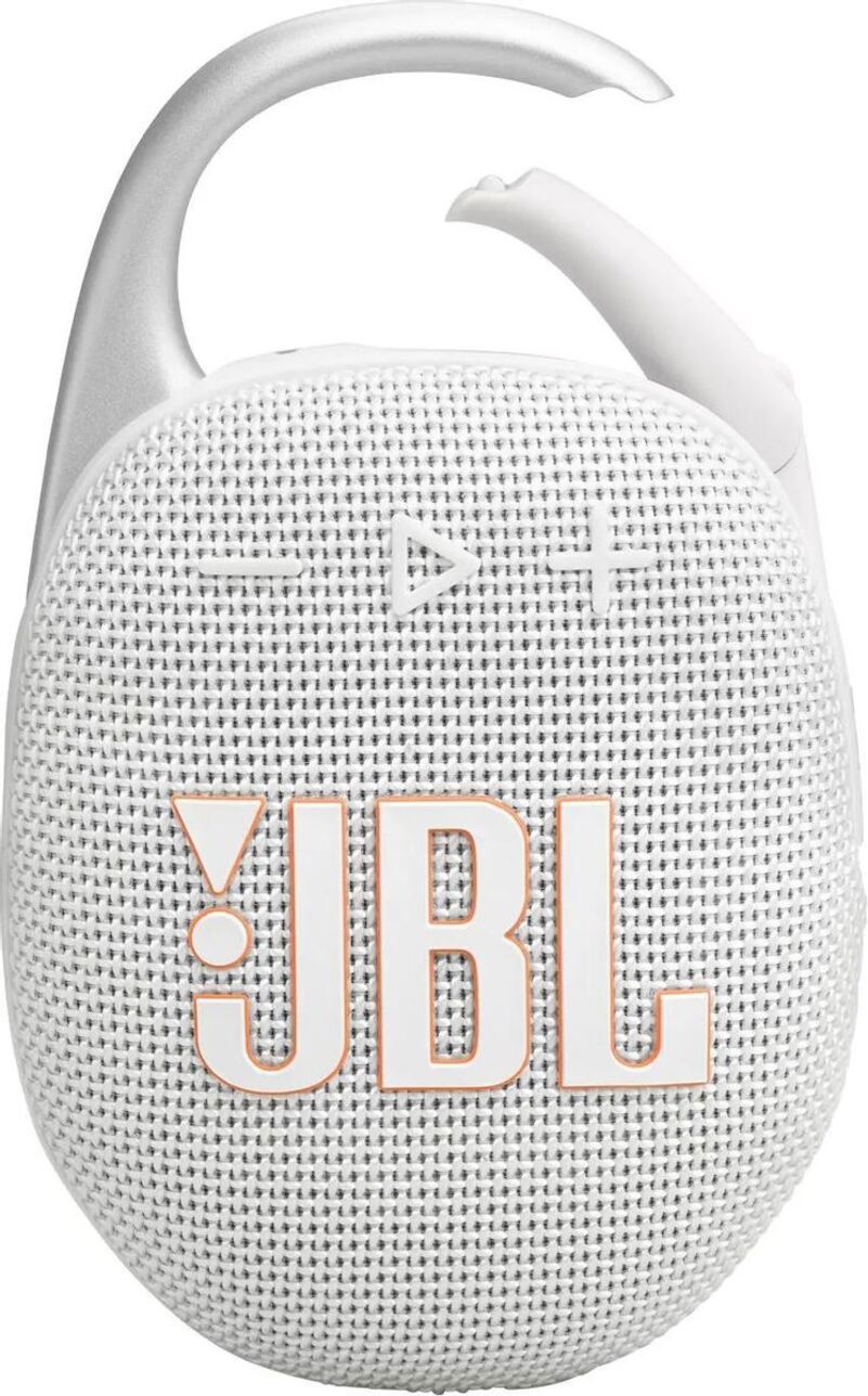 Изображение товара Портативная Bluetooth колонка JBL Clip 5 белая водозащита IPX7 мощность 7 Вт