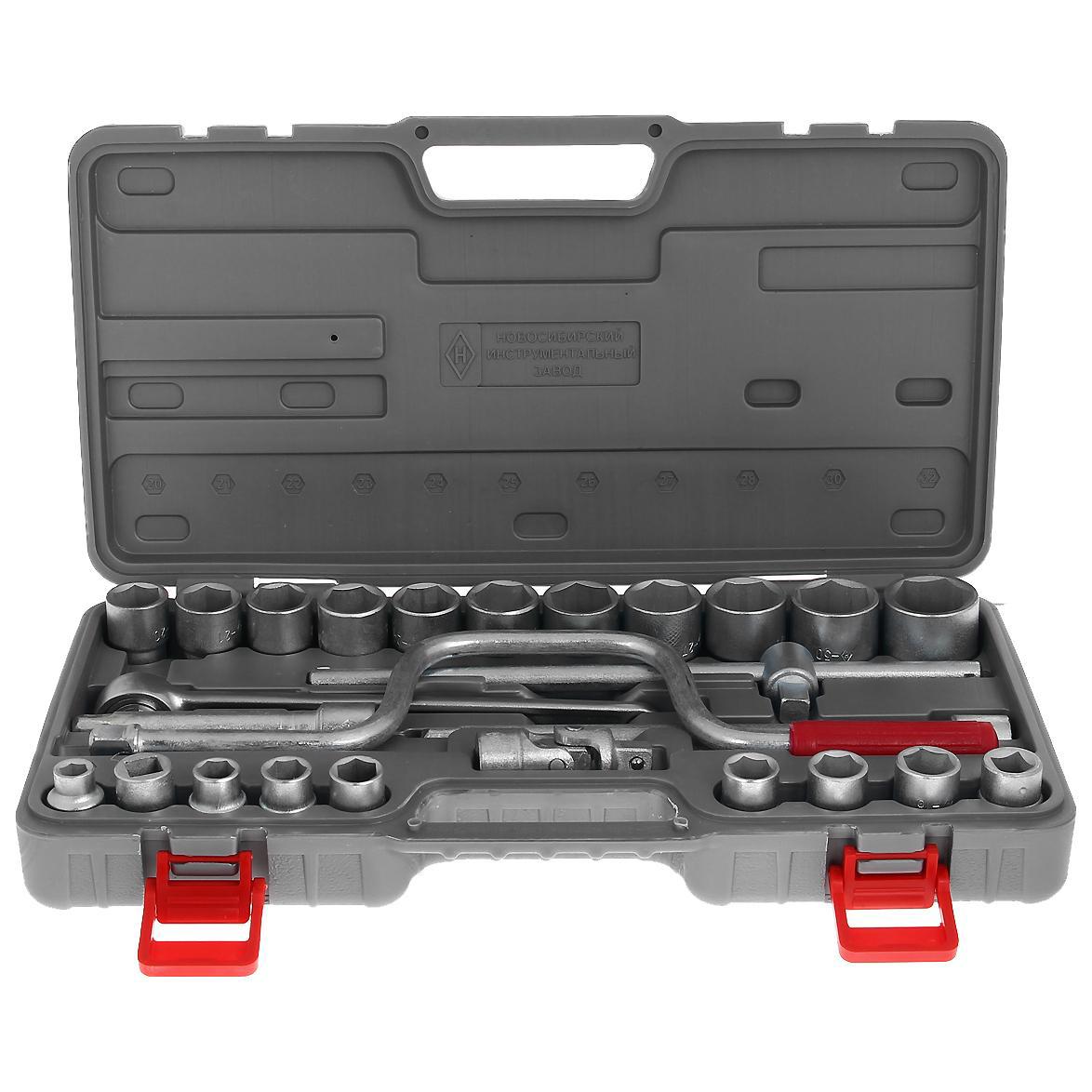 Изображение товара Набор НИЗ 57081025 Шоферский инструмент №4, 26 пр., сталь 40Х, кейс