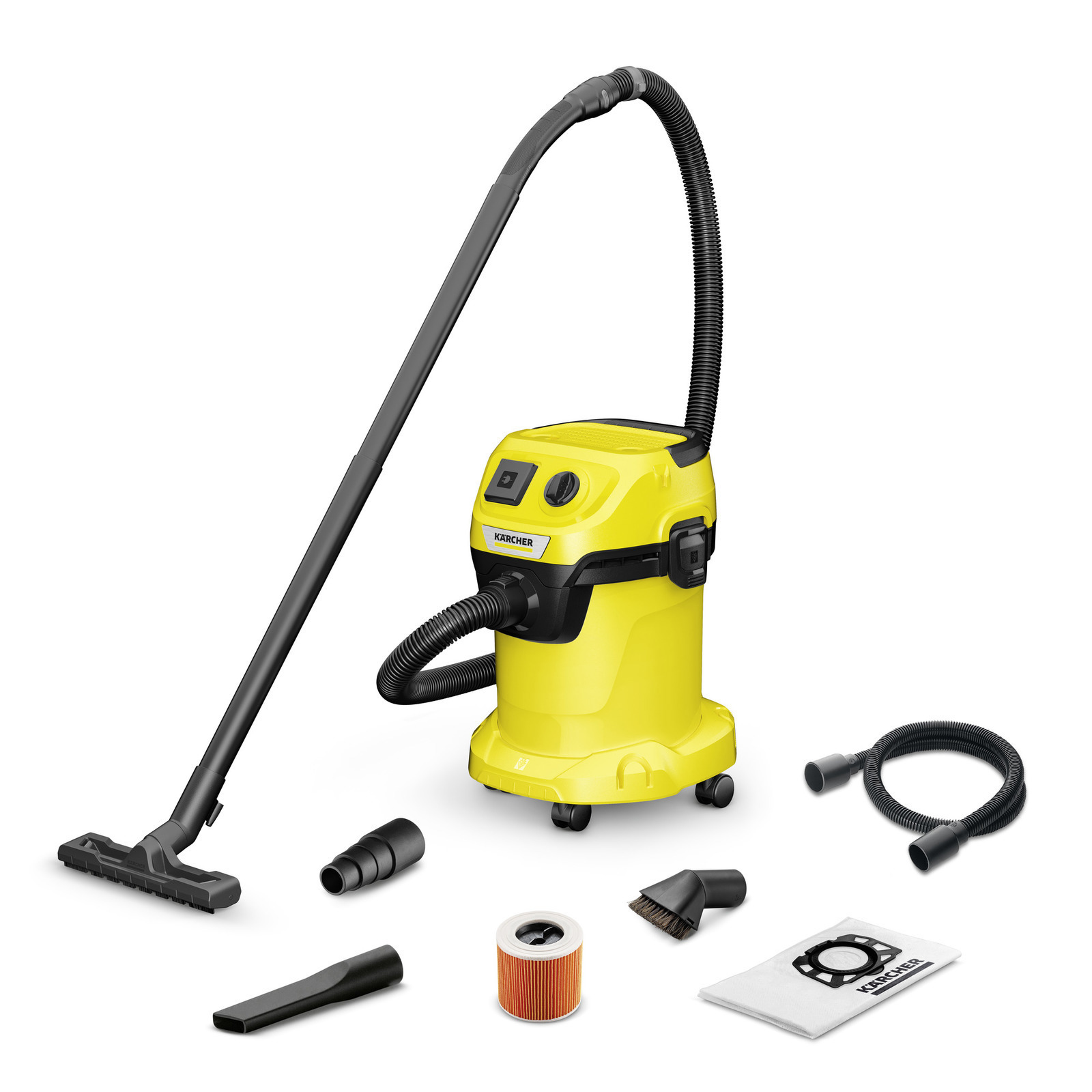 Изображение товара Пылесос Karcher WD 3 P V17/4/20 Workshop, 1000 Вт, 17 л