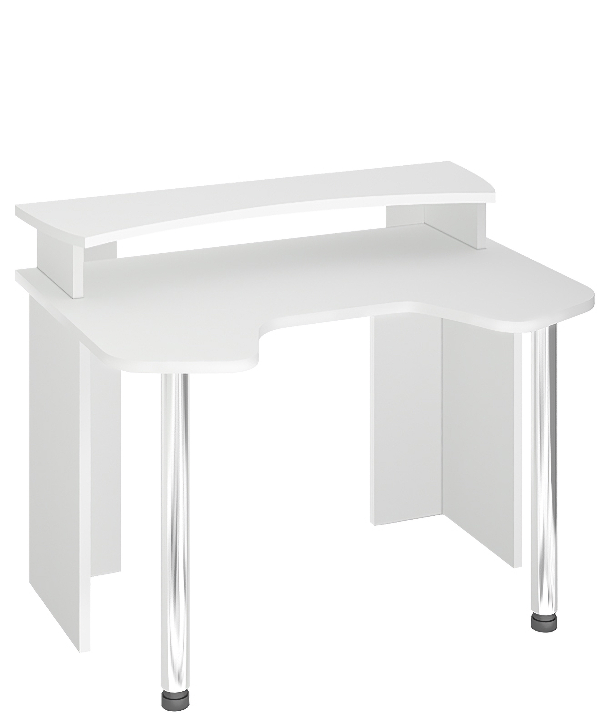 Изображение товара Стол Мэрдэс СКЛ-Игр120+НКИЛ120 белый компьютерный игровой стол