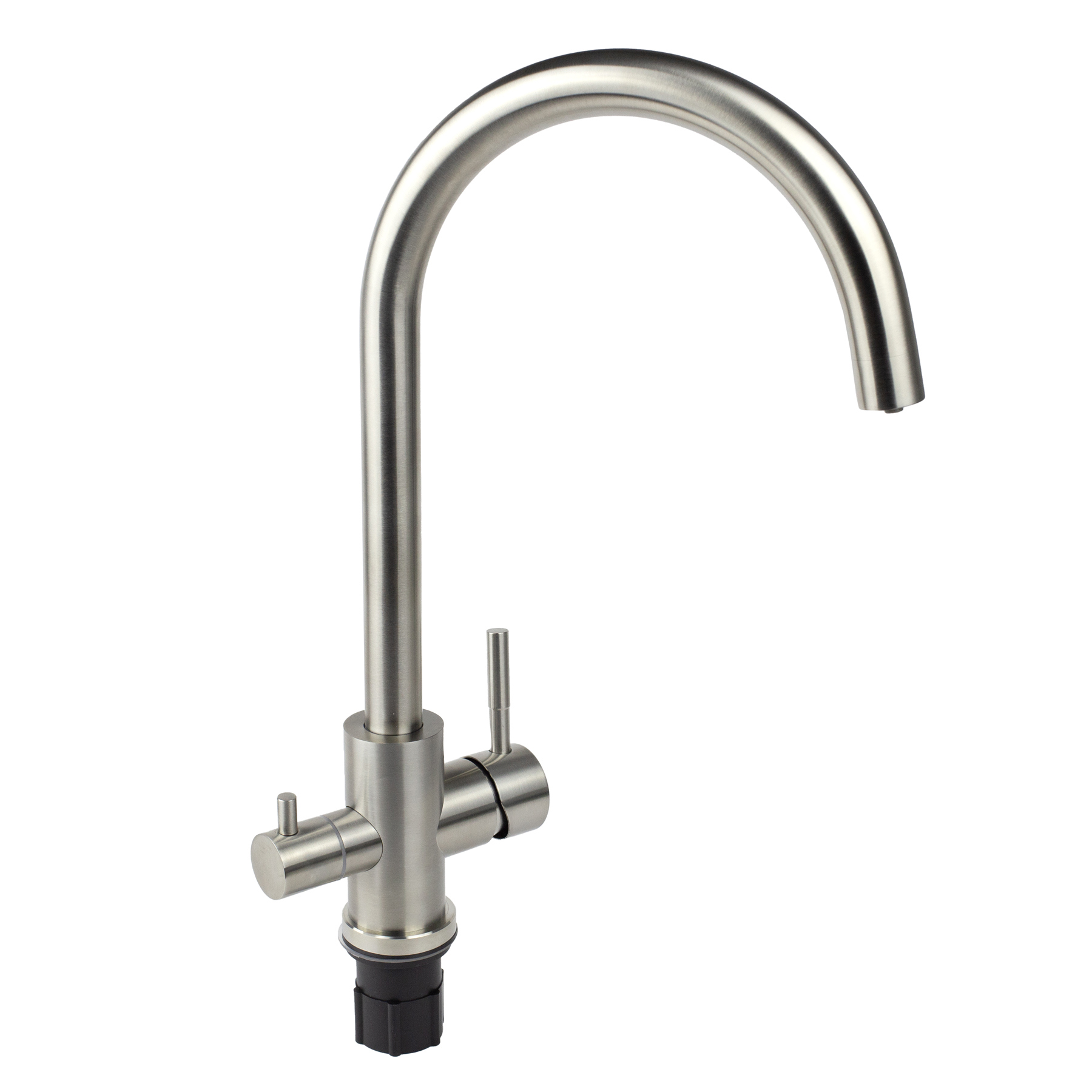 Изображение товара Смеситель для кухни Wasser zimmer ZM-6008B-A поворотный 25 см сатин