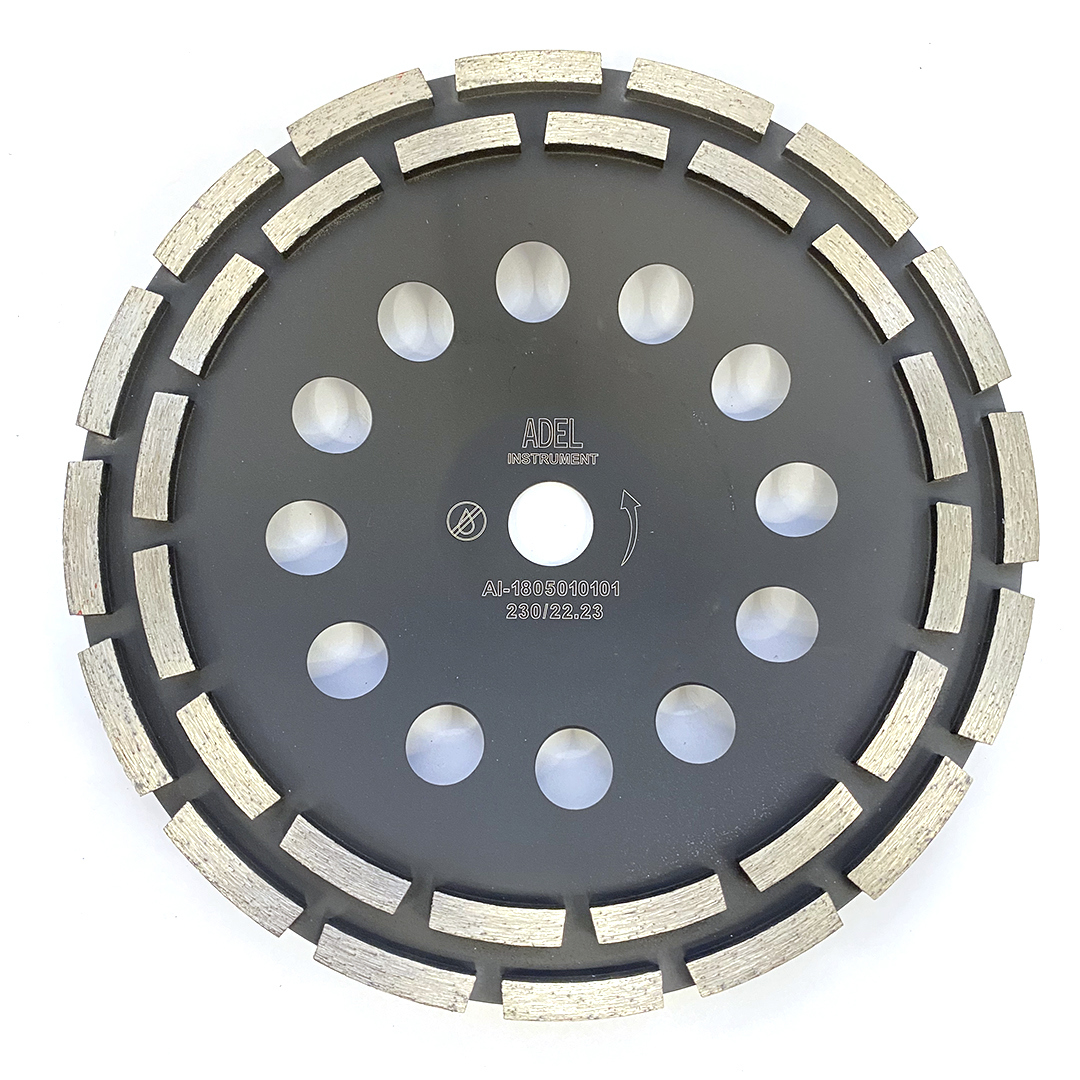 Изображение товара Чашка алмазная двухрядная по бетону Adel Instrument AI-1805010101 230x22.2 мм