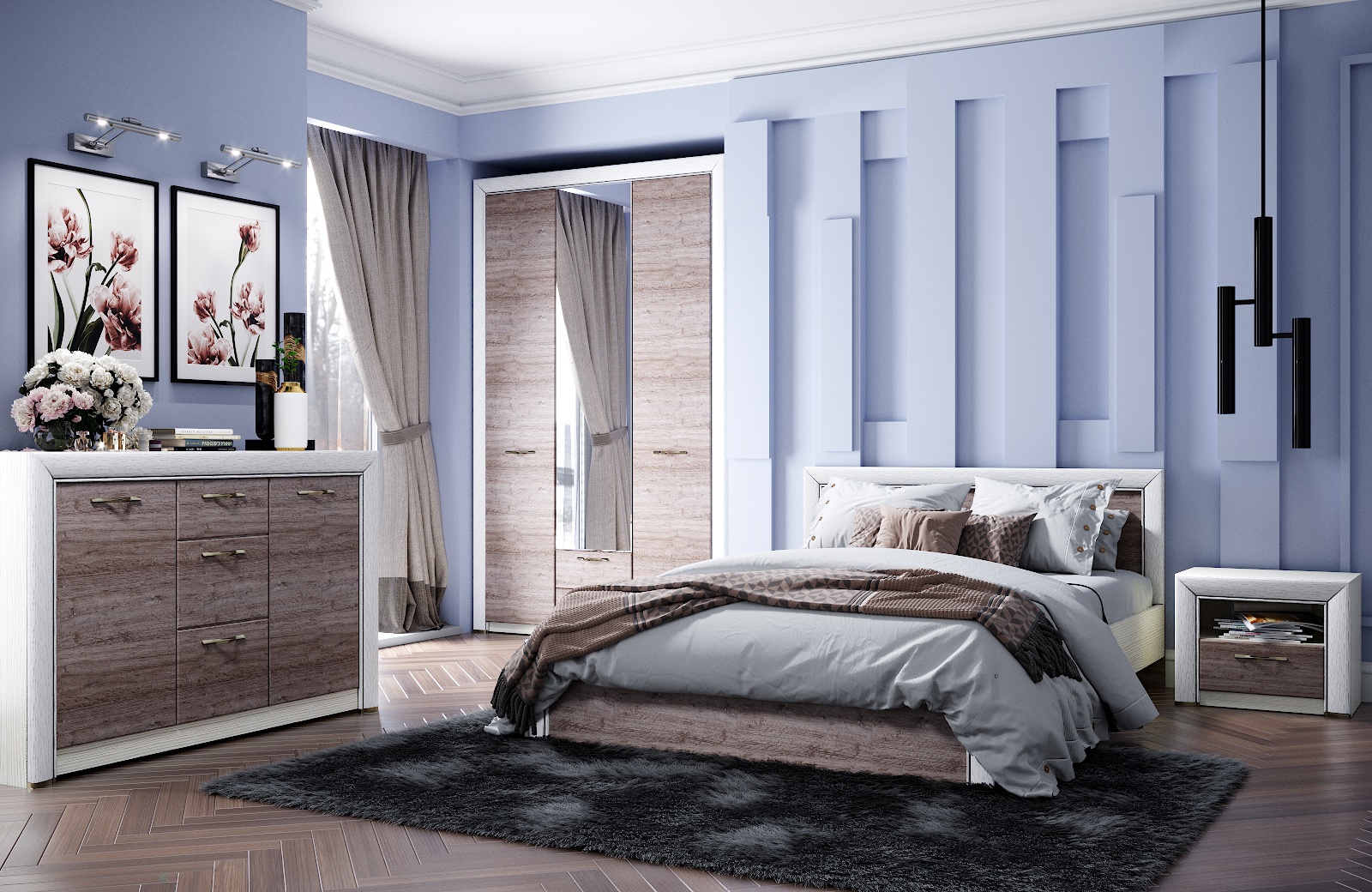 Изображение товара Кровать Anrex Olivia с подъемником 206.2x81x145.1 см ЛДСП цвет сосна