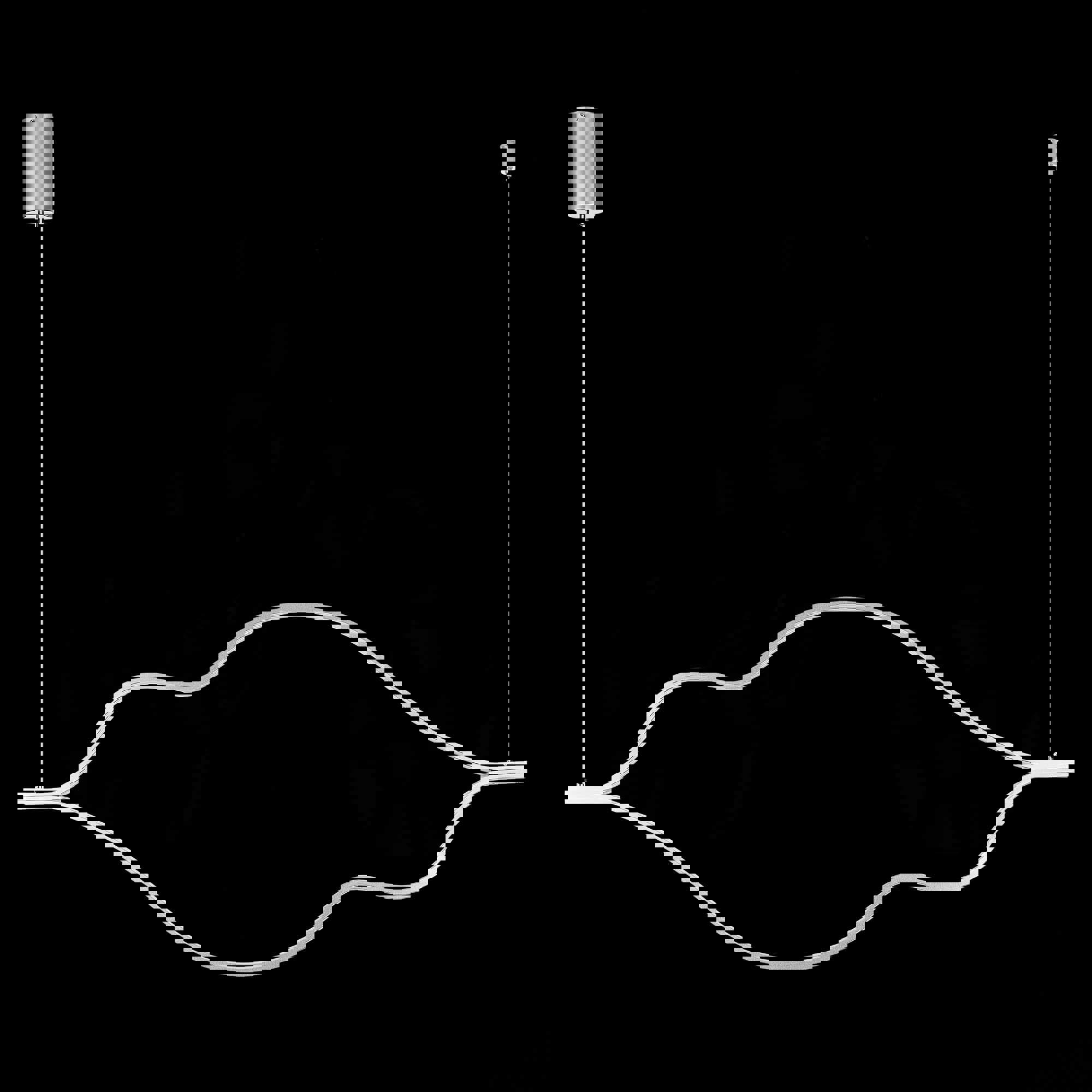 Изображение товара Подвесная светодиодная люстра ST LUCE SL6106.103.65 CORTILE никель 23 м2
