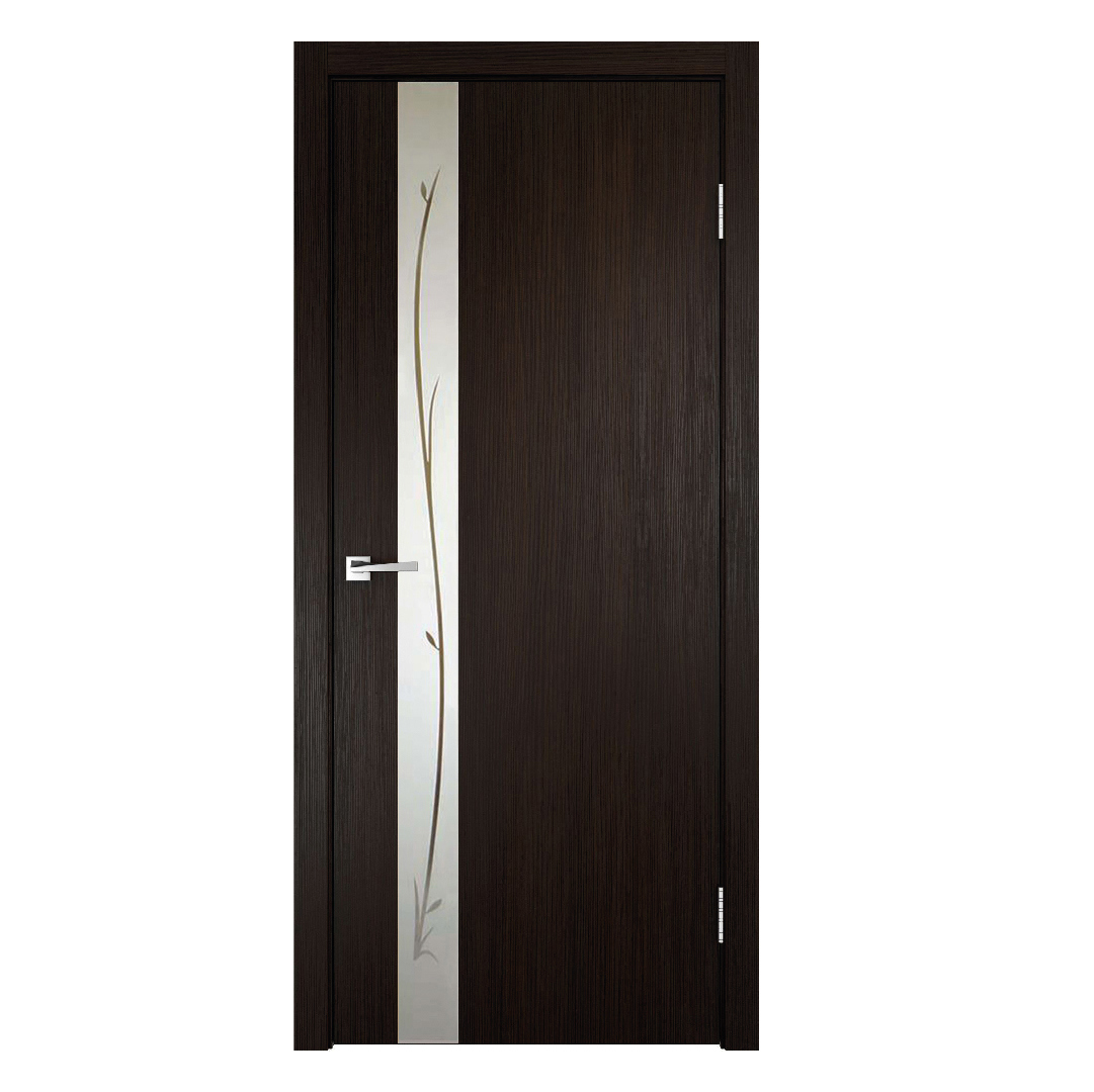 Изображение товара Дверь Velldoris Smart зеркало Веточки 80х200 см венге