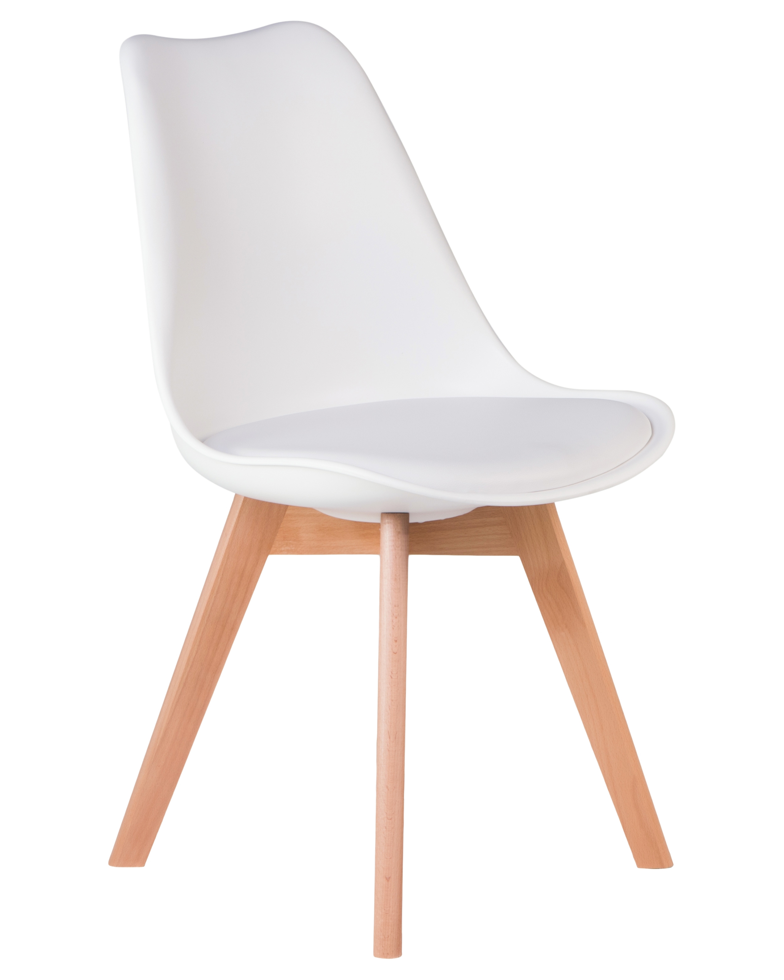 Изображение товара Кухонный стул Dobrin Jerry Soft LMZL белый из пластика и дерева