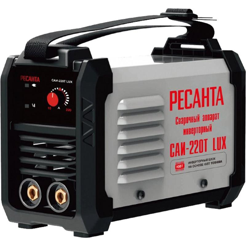 Изображение товара Сварочный инвертор РЕСАНТА Саи-220Т Lux 220 А до 5 мм Изображение товара Сварочный инвертор РЕСАНТА Саи-220Т Lux 220 А до 5 мм