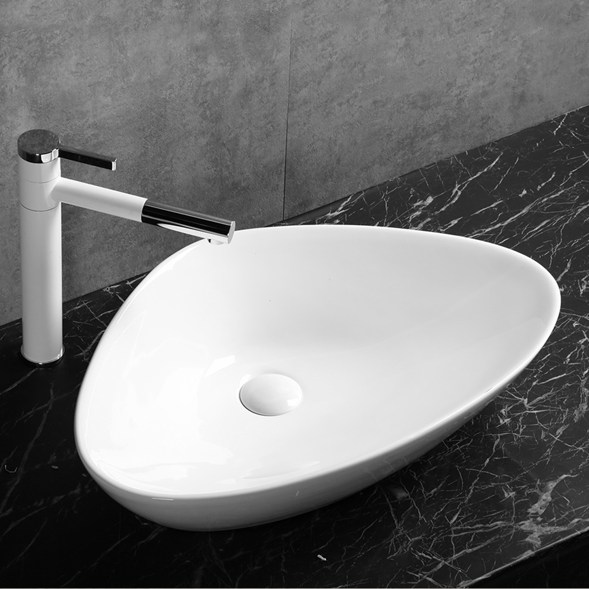 Изображение товара Раковина накладная Ceruttispa 9579 60см цвет белый