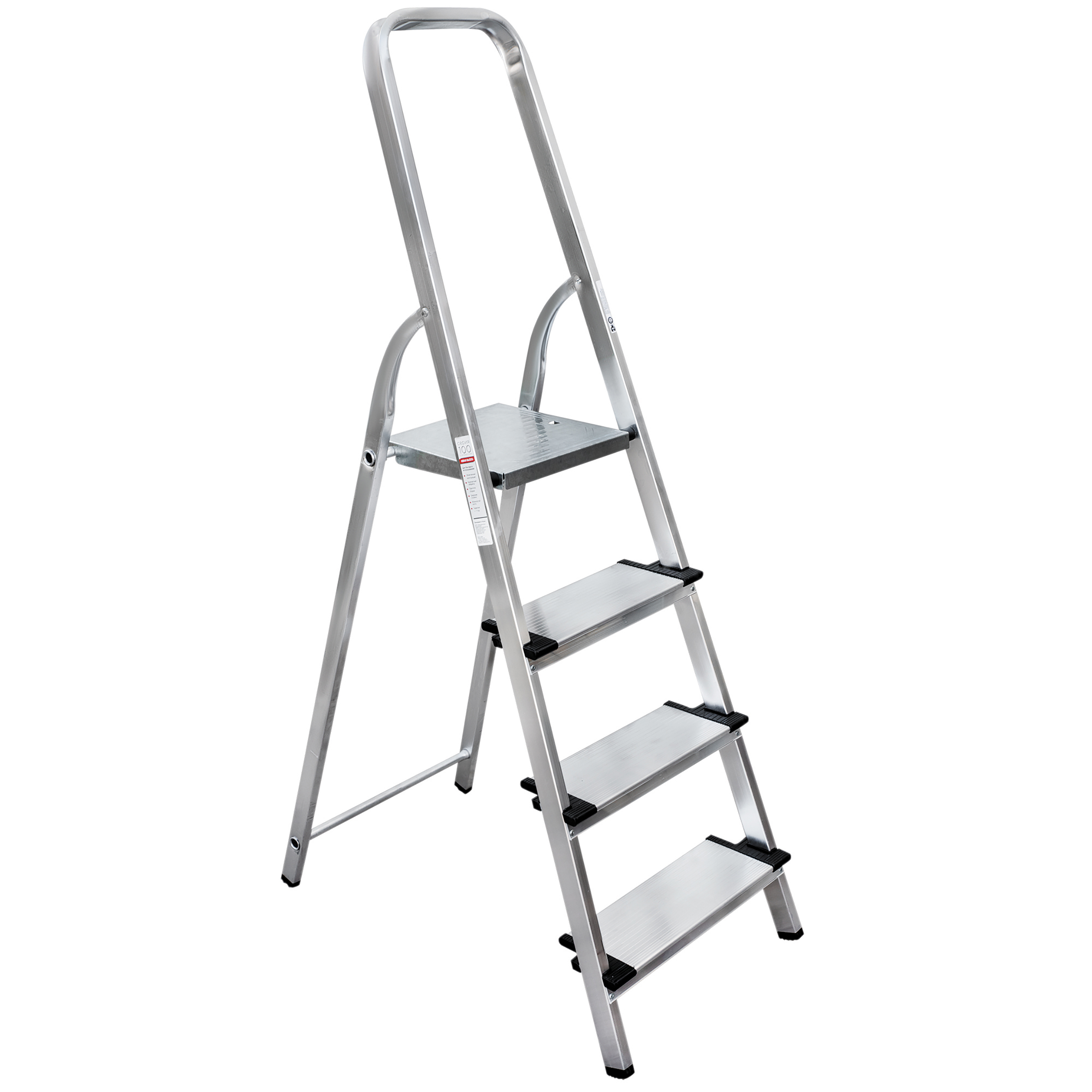 Изображение товара Стремянка алюминиевая Новая Высота NV 1117 4 ступени максимальная нагрузка 150 кг