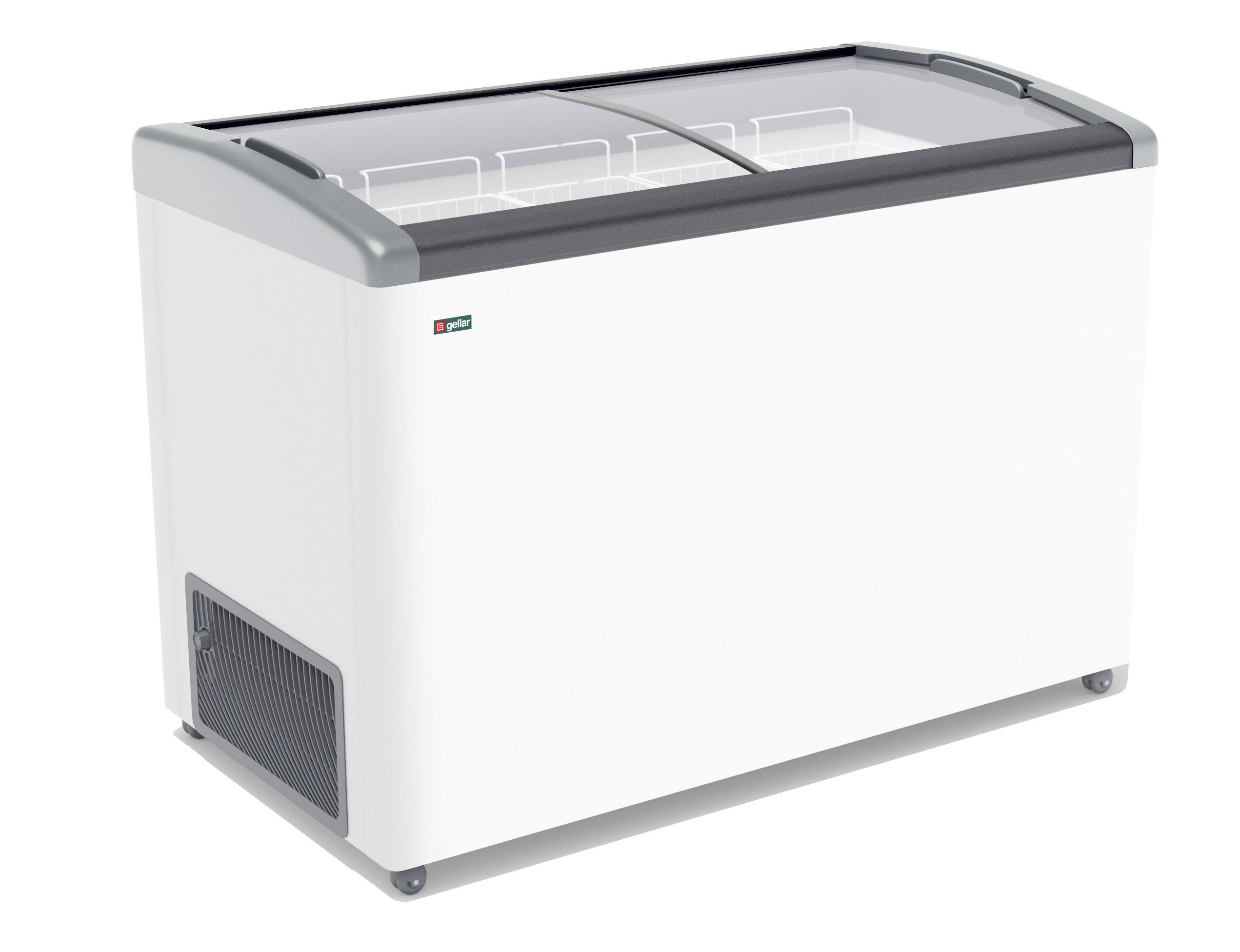 Изображение товара Морозильный ларь Gellar FG 475 E 410 л стеклянная крышка белый серый Россия
