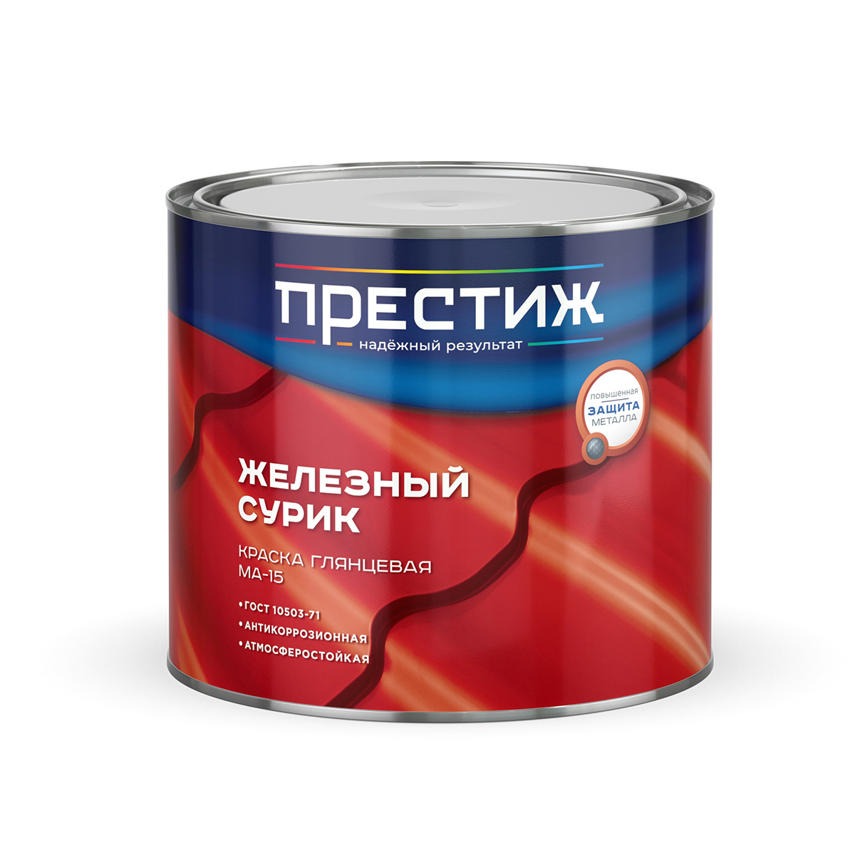 Изображение товара Краска Престиж МА-15 Сурик 273469 глянцевая цвет белый 1.9 кг