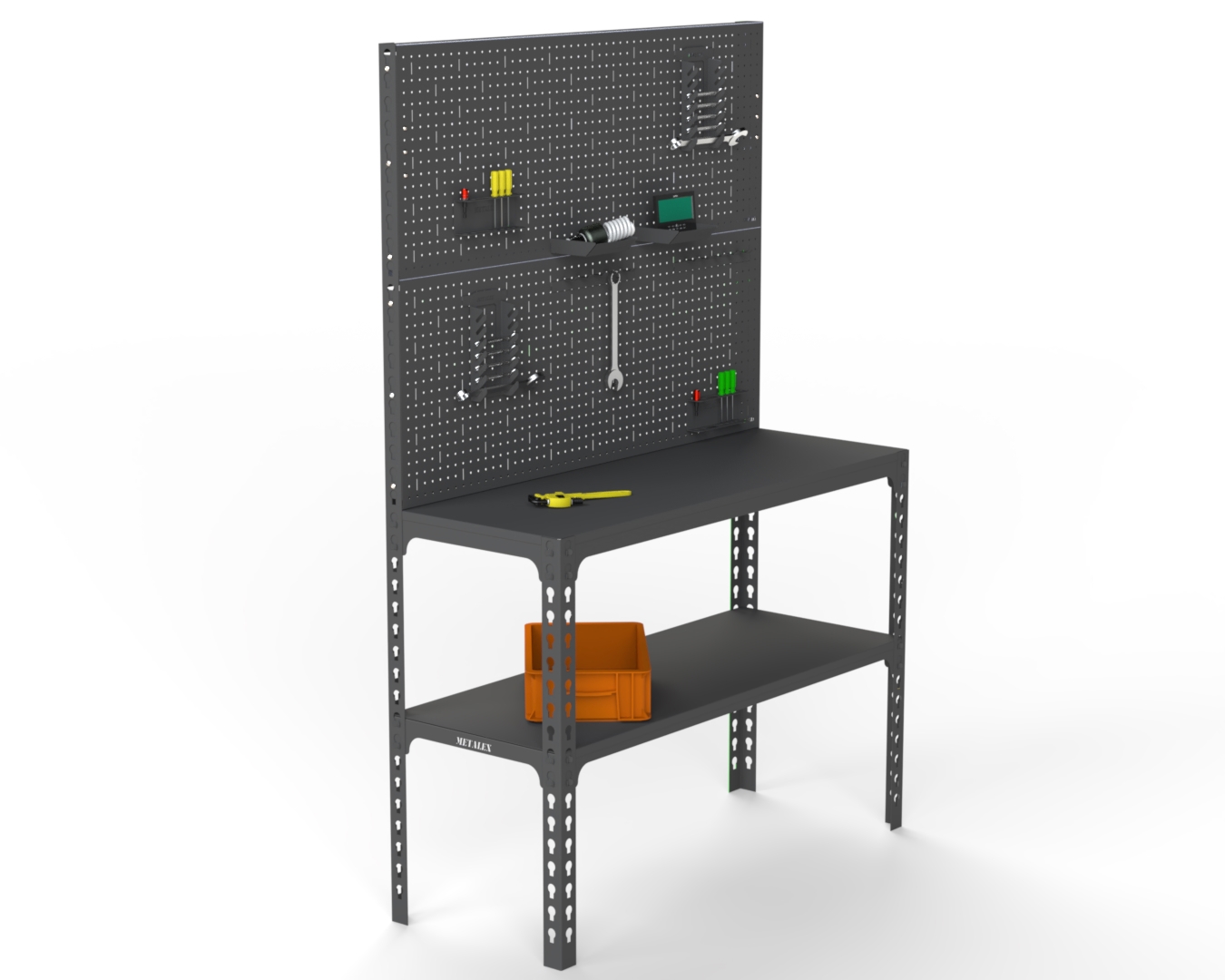 Изображение товара Стол-верстак Metalex 111769 950x1000x500 мм, максимальная нагрузка до 260 кг, с комплектом аксессуаров