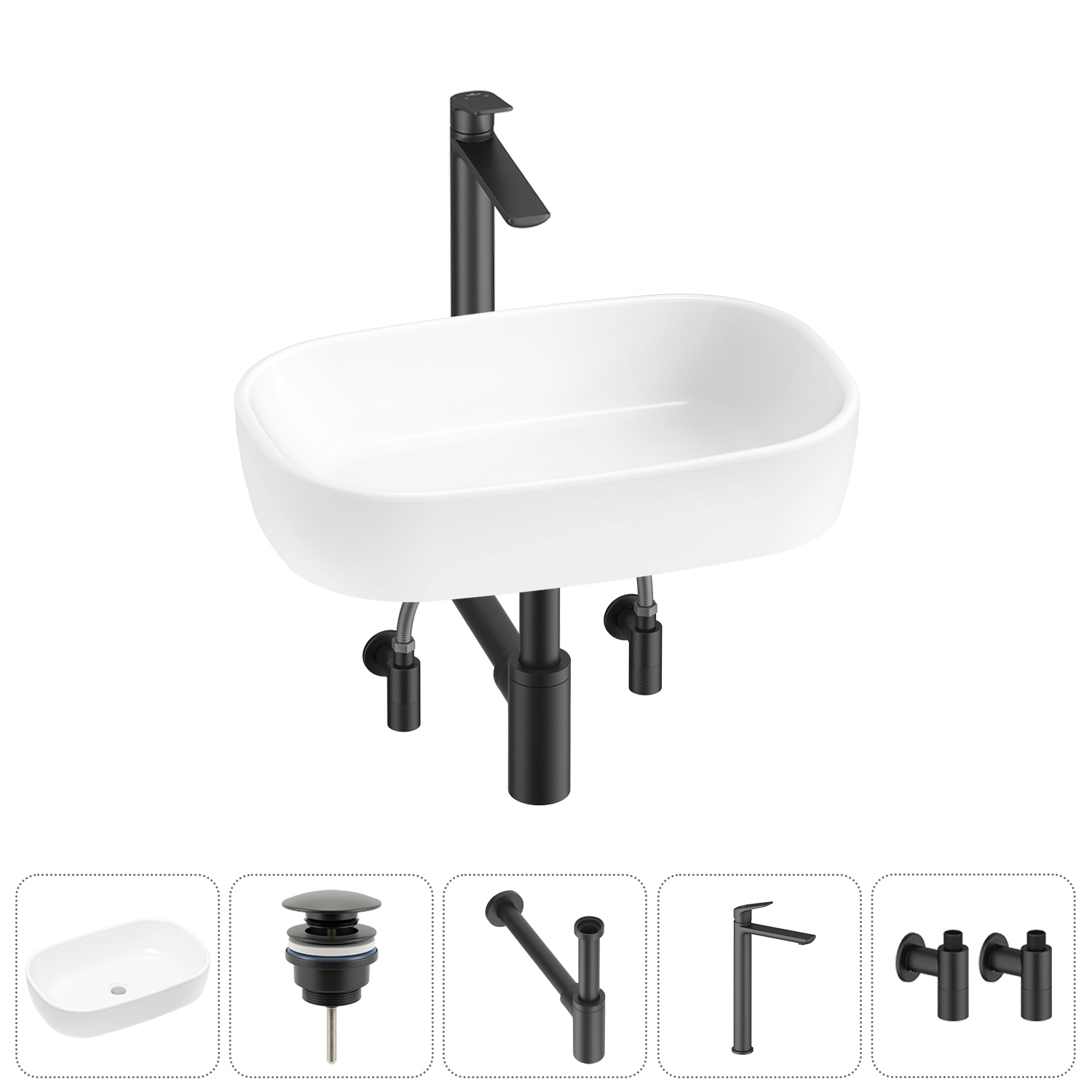 Изображение товара Раковина Lavinia Boho Bathroom Sink 54 см 5 в 1 с комплектом