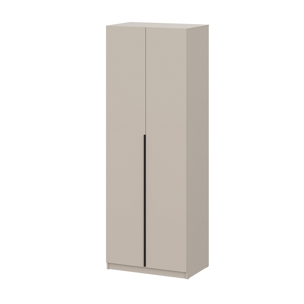 Изображение товара Шкаф из ЛДСП 80.1х219х50.6 см с полками и ящиками бежевый Лукас