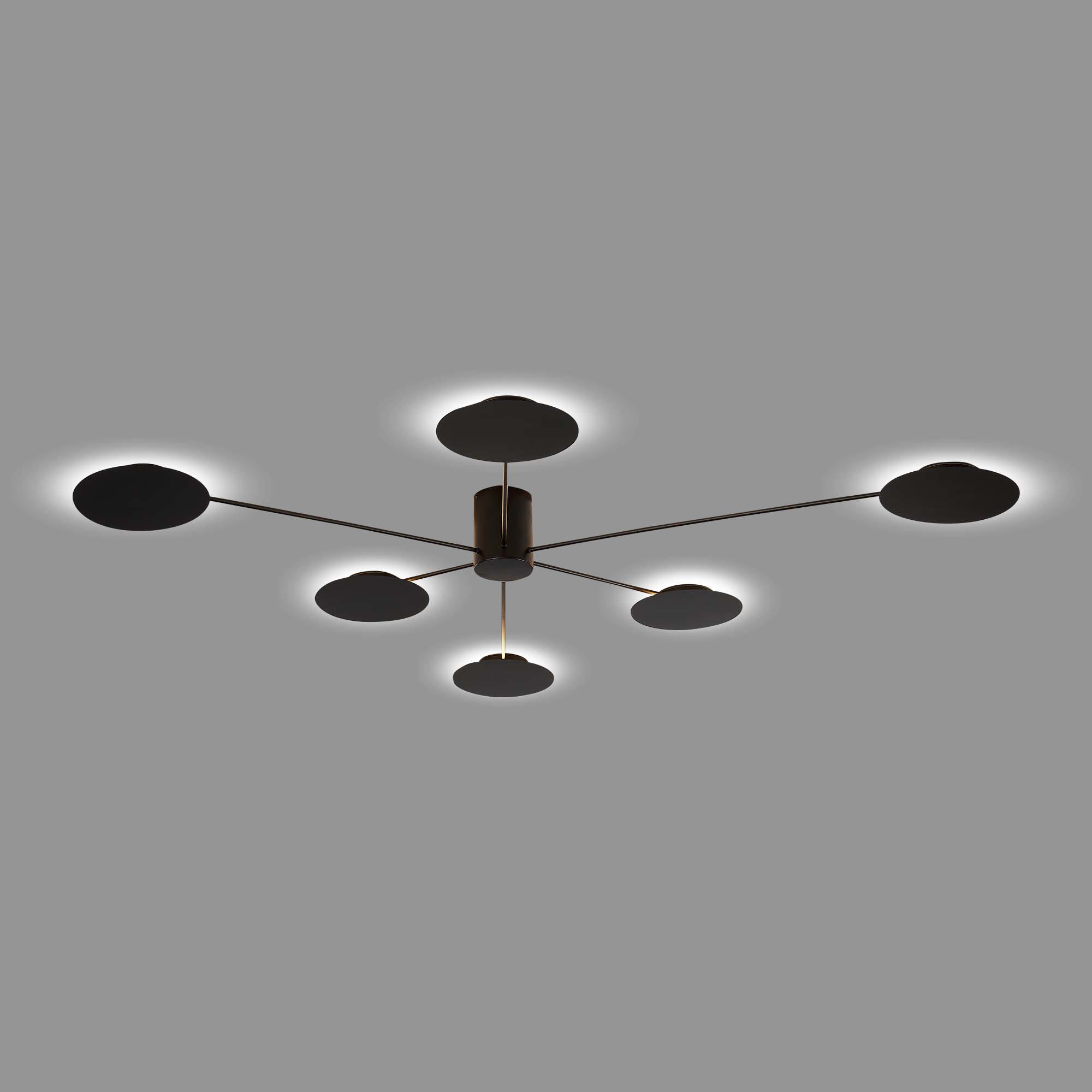 Изображение товара Люстра потолочная светодиодная ST LUCE Tondo SL6006.402.06 черный современный стиль