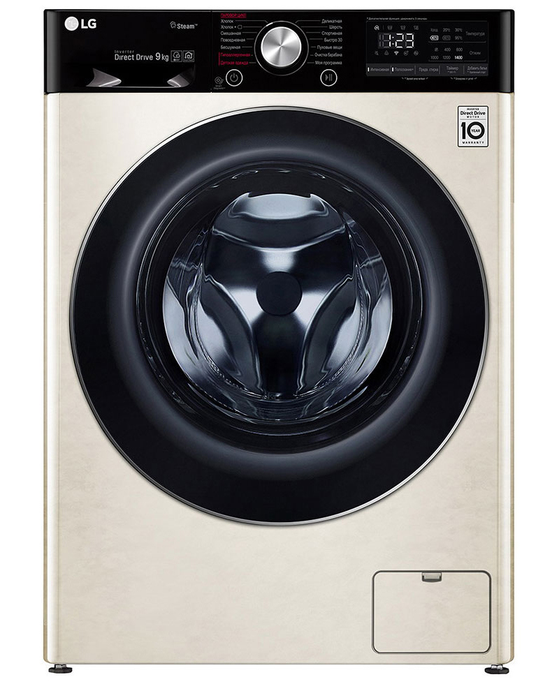 Изображение товара Стиральная машина Lg F4v5vs9b 60x85x56 см 9 кг цвет бежевый
