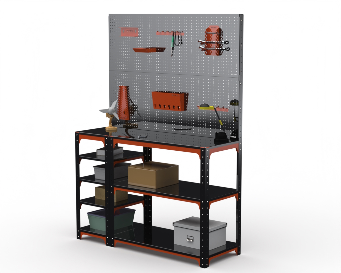 Изображение товара Стол-верстак Metalex Kit 204594 950x1200x600 мм, максимальная нагрузка до 260 кг