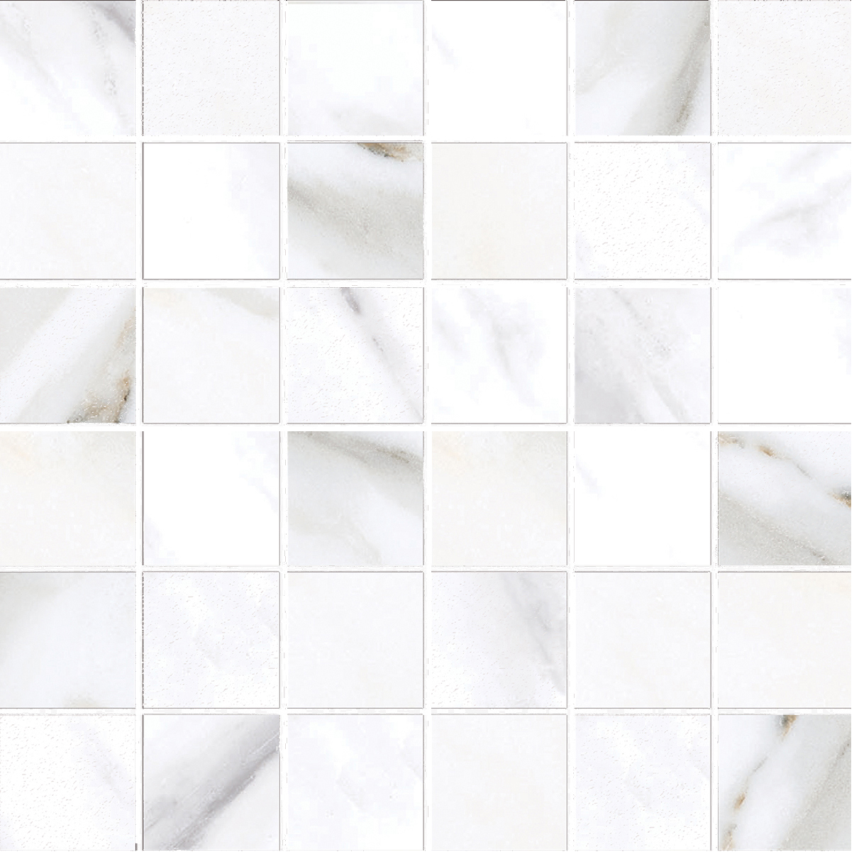 Изображение товара Мозаика Eletto Ceramica Calacatta Mosaic 30x30см белая