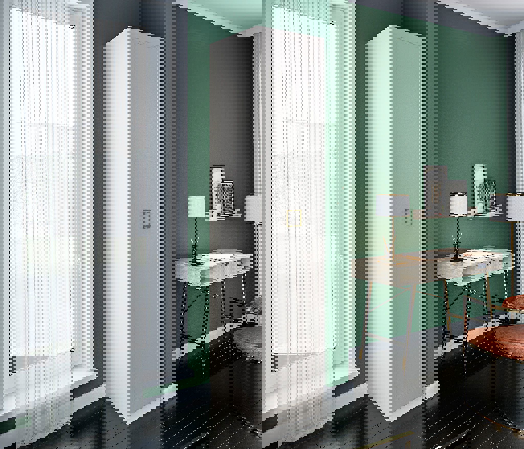 Изображение товара Шкаф Столплит 1322032303437 50x235x59 см ЛДСП цвет кашемир серый