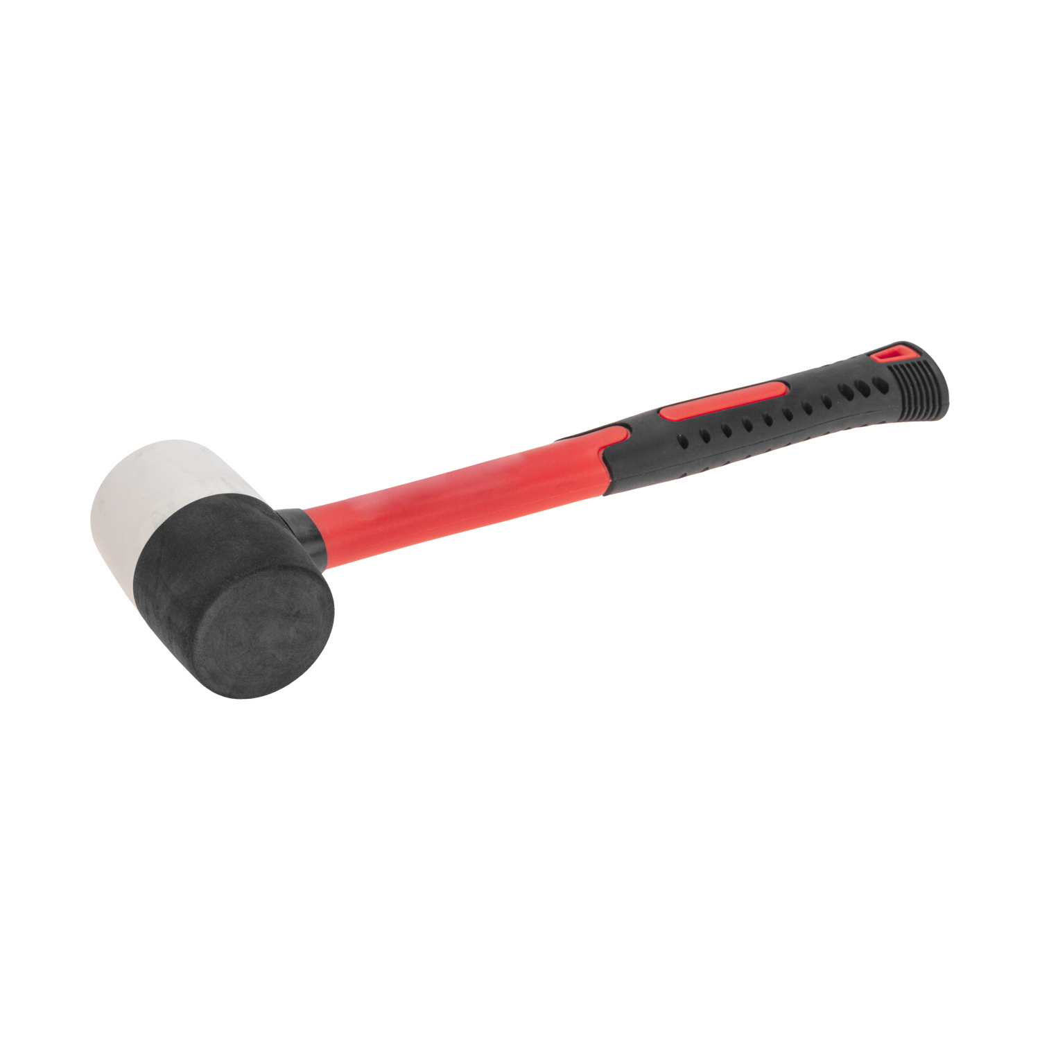 Изображение товара Киянка резиновая черно-белая Kranz KR-12-8152 вес 225 г