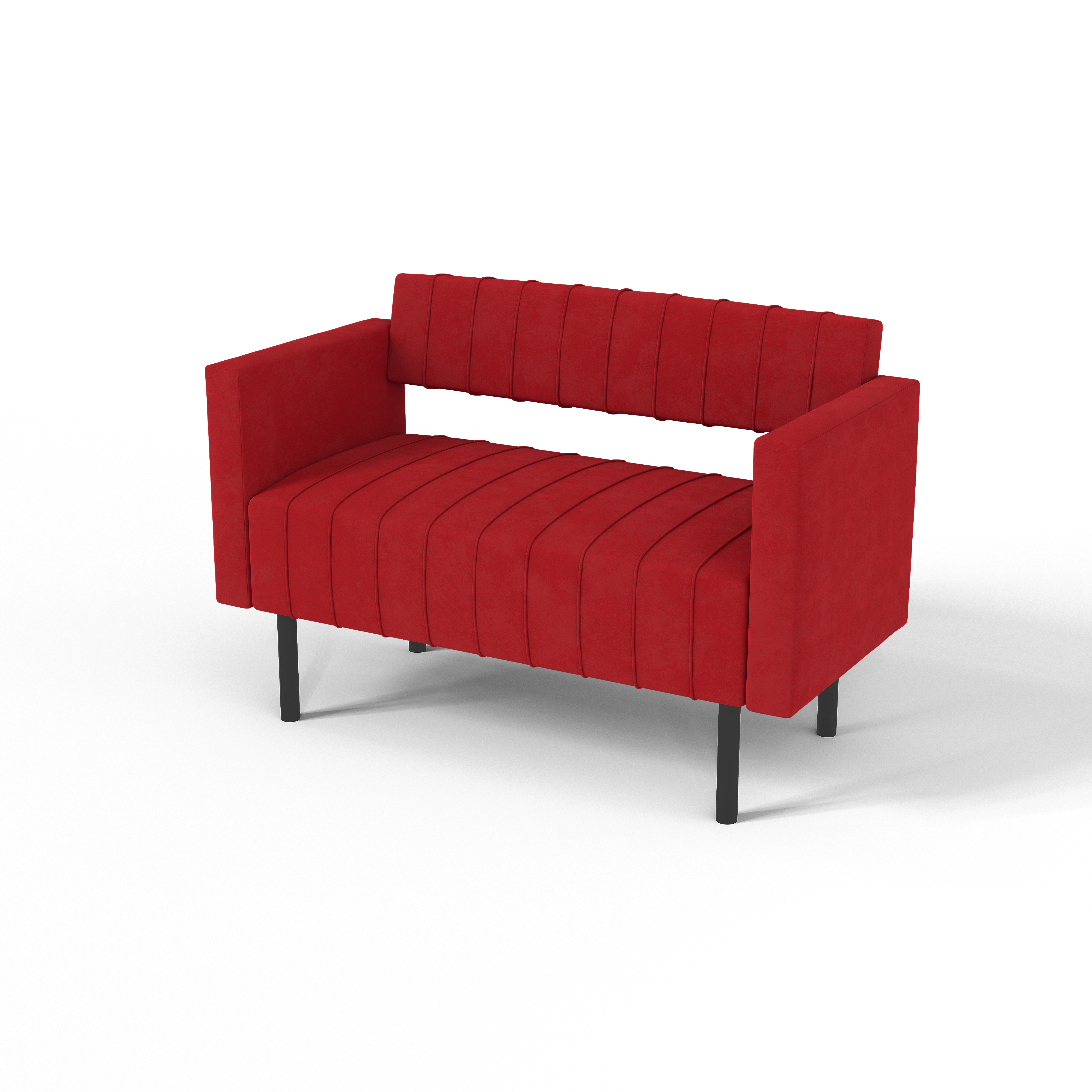 Изображение товара Современный красный велюровый диван SALON TRON RAIN для гостиной и кафе