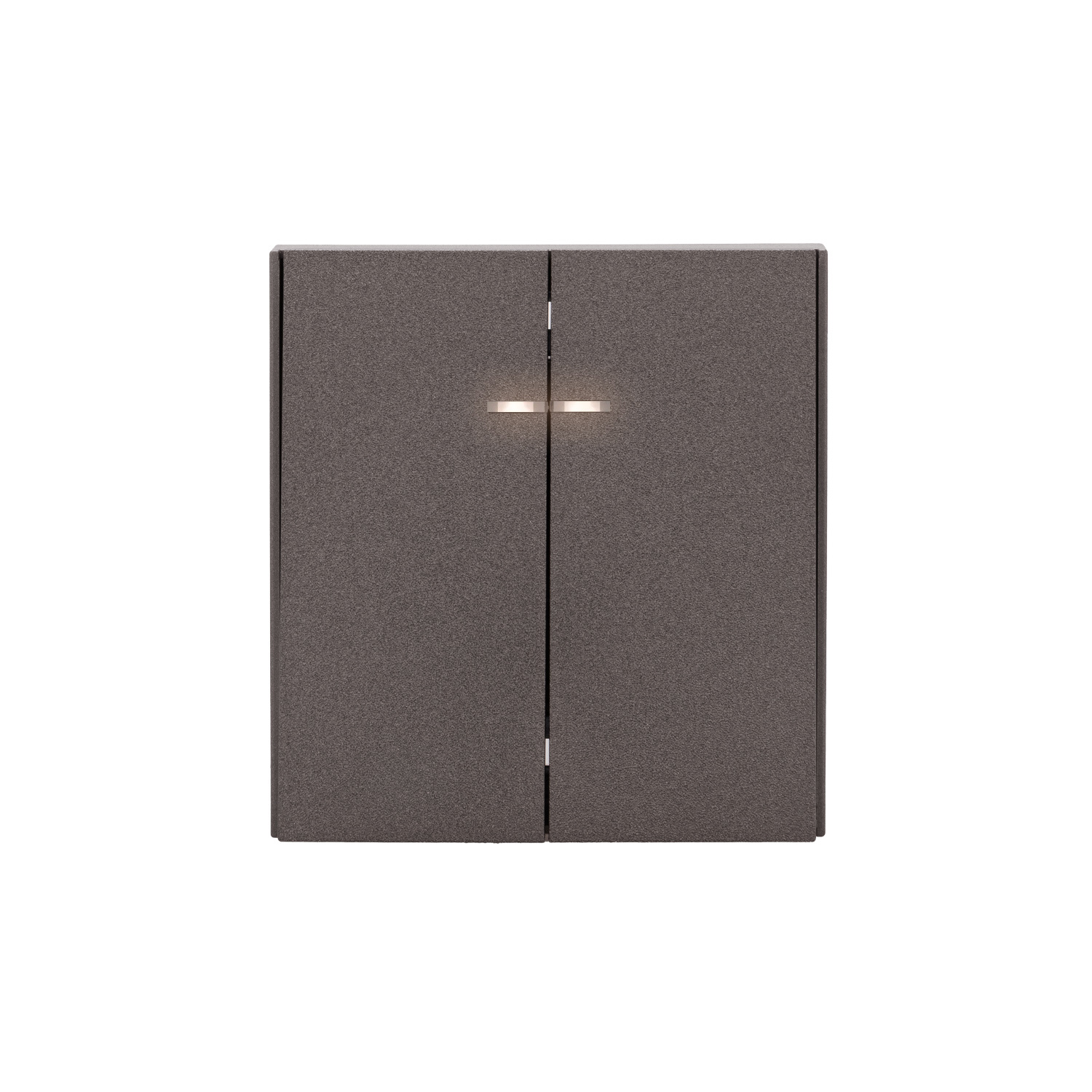 Изображение товара Выключатель KRANZ Strong KR-78-0714-6 двухклавишный встраиваемый графит подсветка