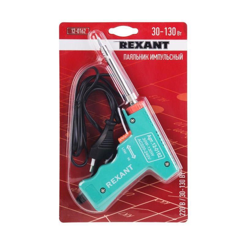 Изображение товара Электрический паяльник Rexant Master 30-130Вт с сменным жалом и двухрежимной мощностью