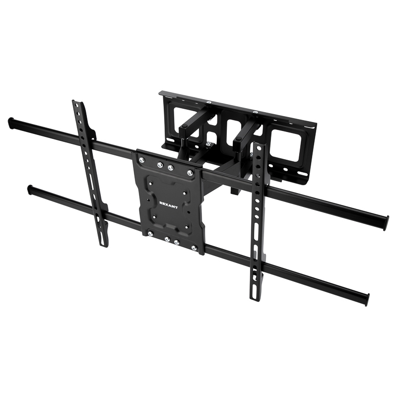 Изображение товара Кронштейн для крепления телевизора Rexant 45x22 см черный наклонно-поворотный