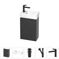 Изображение товара Тумба с раковиной Wellsee WC Area 20216878R, подвесная, серый, Польша