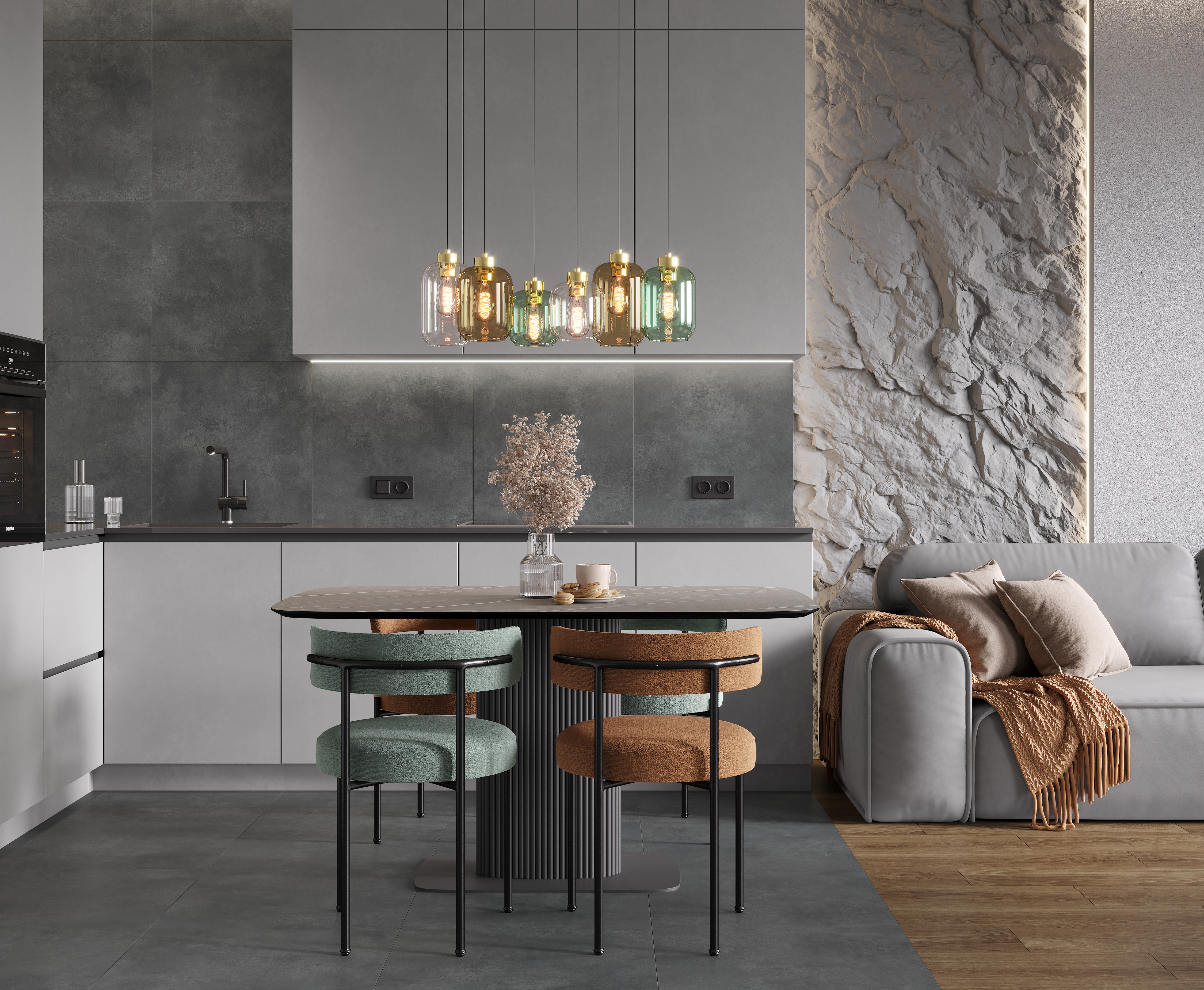 Изображение товара Керамогранит Ceradim Concrete 60x60см серый/серебристый
