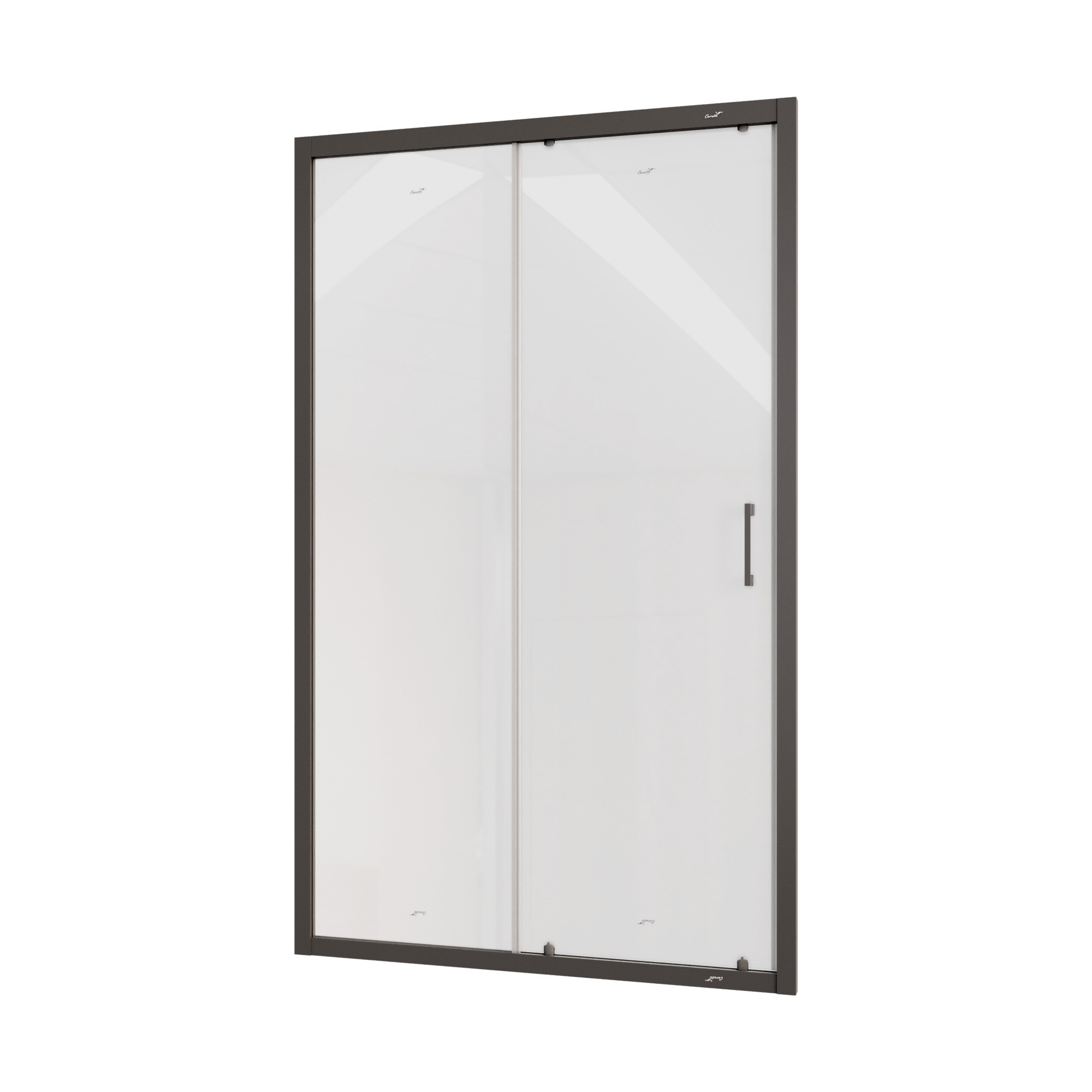 Изображение товара Душевая дверь Ceruttispa Gloria D120B, 120x195см стекло прозрачное цвет профиля черный