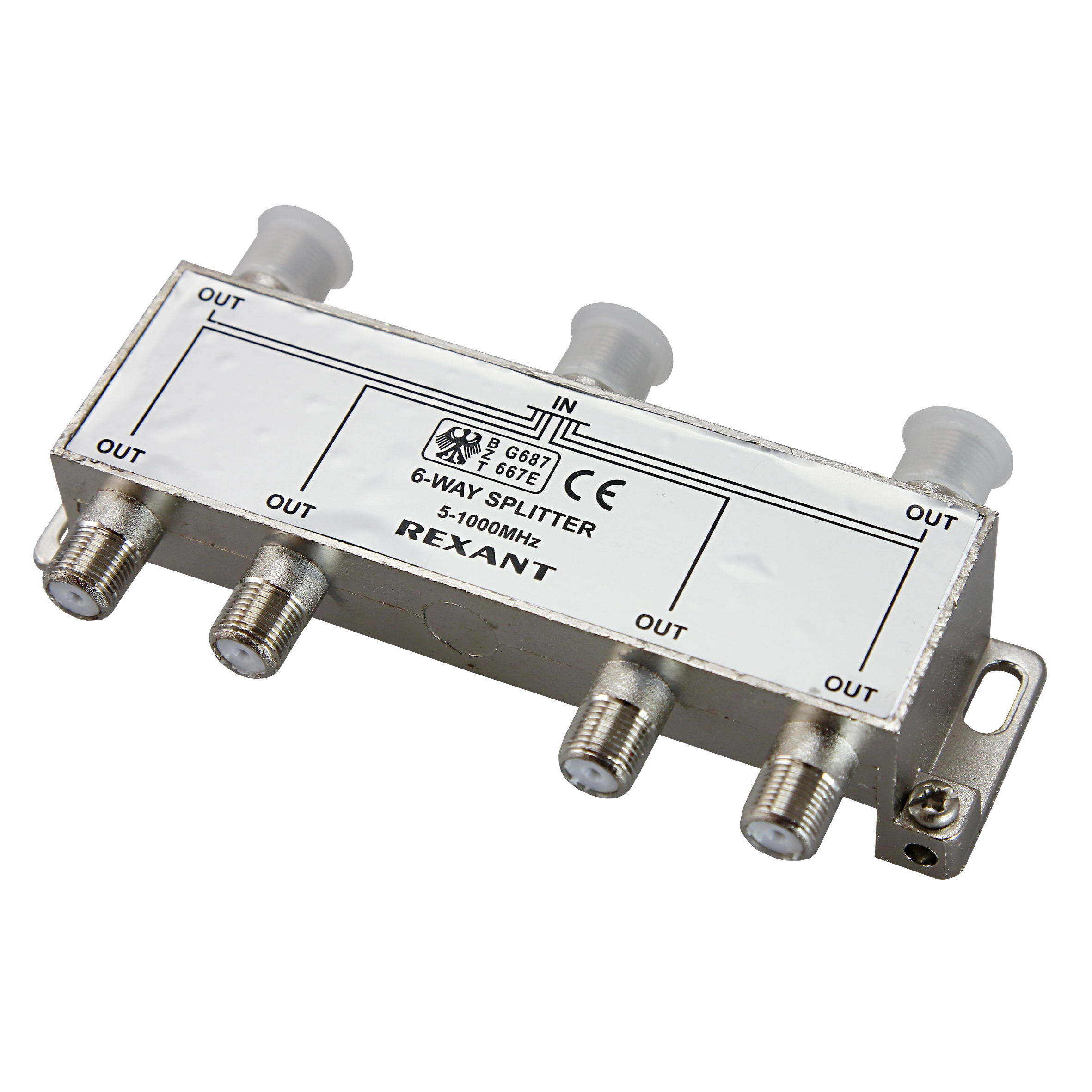 Изображение товара Делитель Rexant ТВх6 под F-разъем 5-1000 МГц