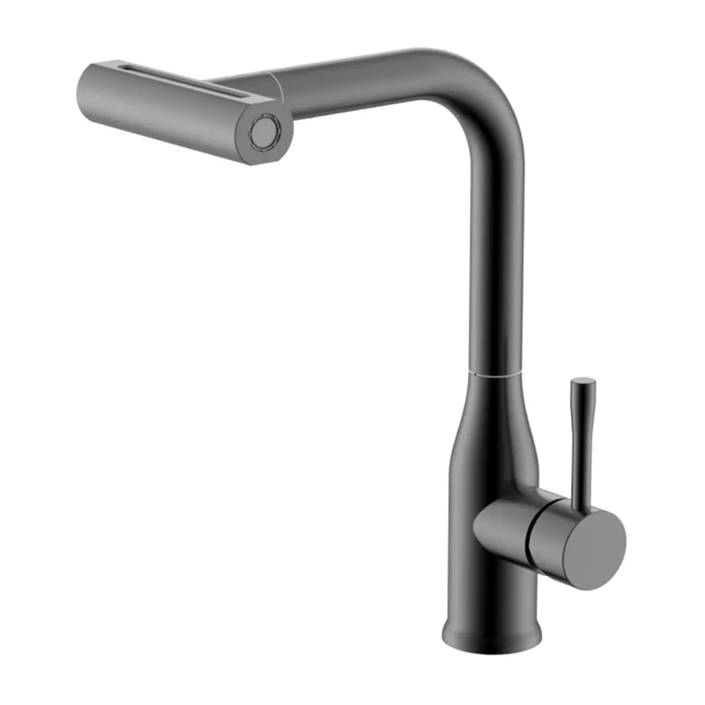 Изображение товара Смеситель для кухни Splenka S206.49.09-LM выдвижной излив 31.8 см цвет графит