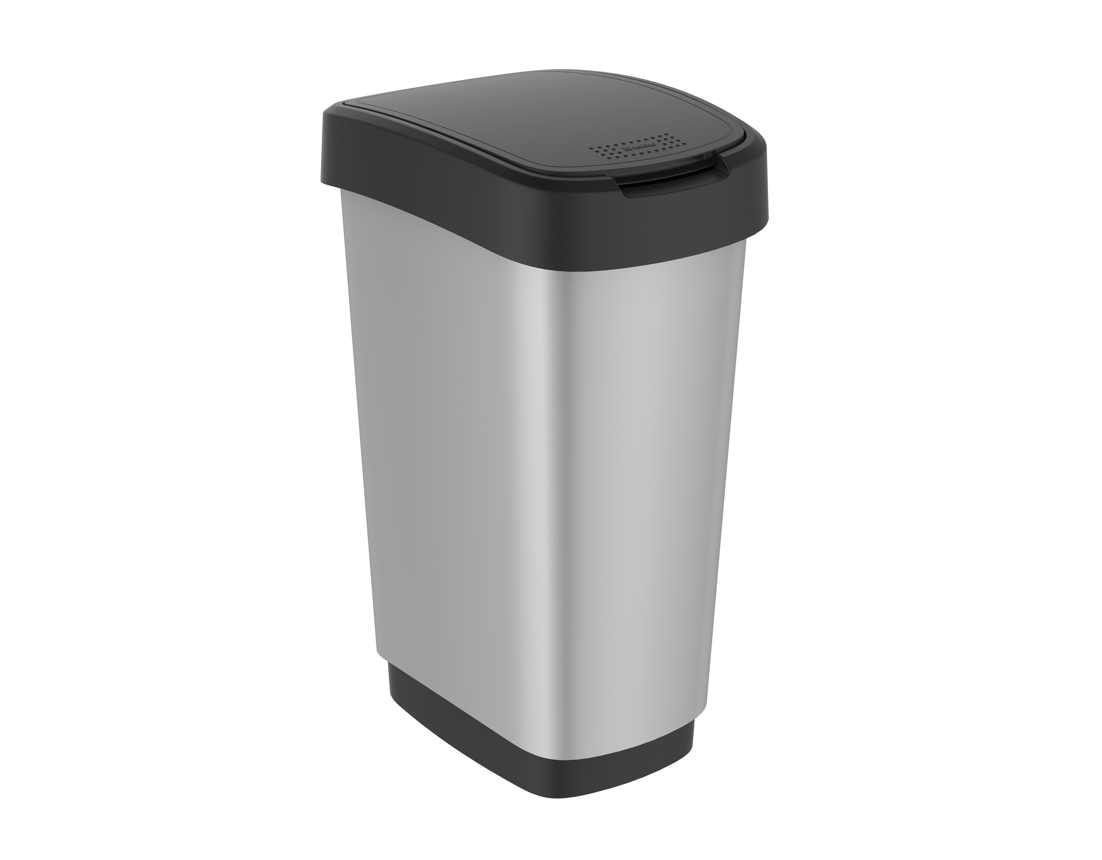 Изображение товара Контейнер для мусора Rotho Swing Twist черный 25 л - прочное и удобное решение