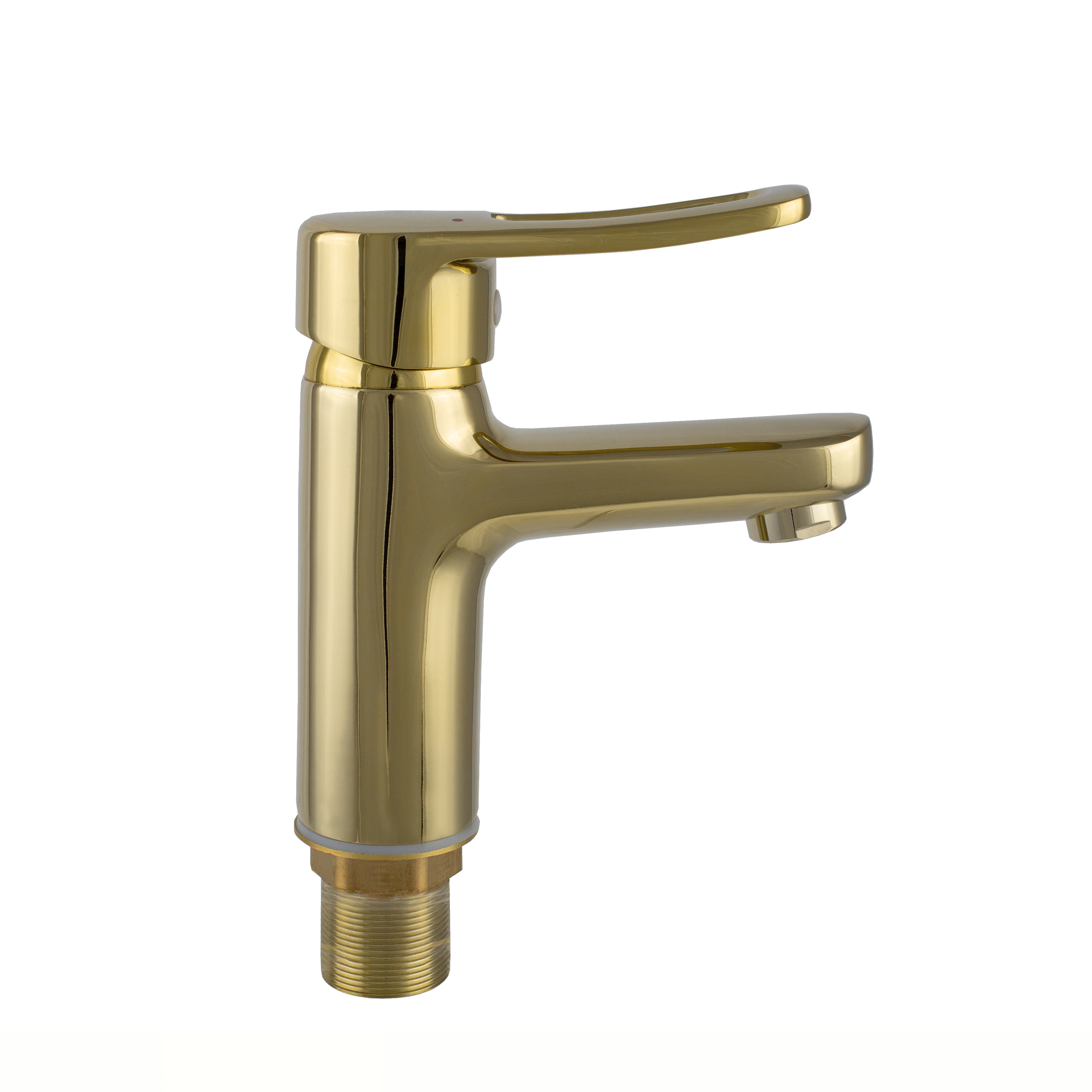 Изображение товара Смеситель для раковины Potato P10150-4 однорычажный цвет глянцевый золотистый