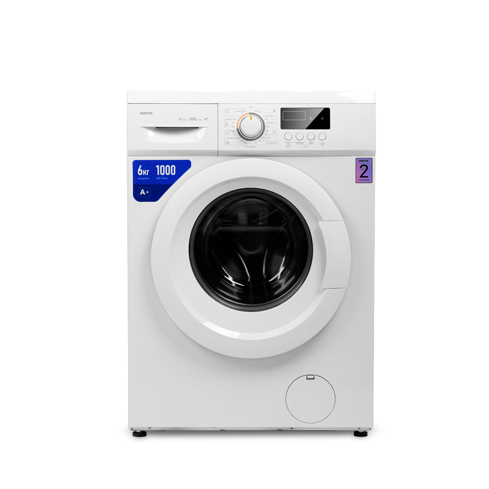 Изображение товара Стиральная машина Centek CT-1910 6 кг белая с различными программами