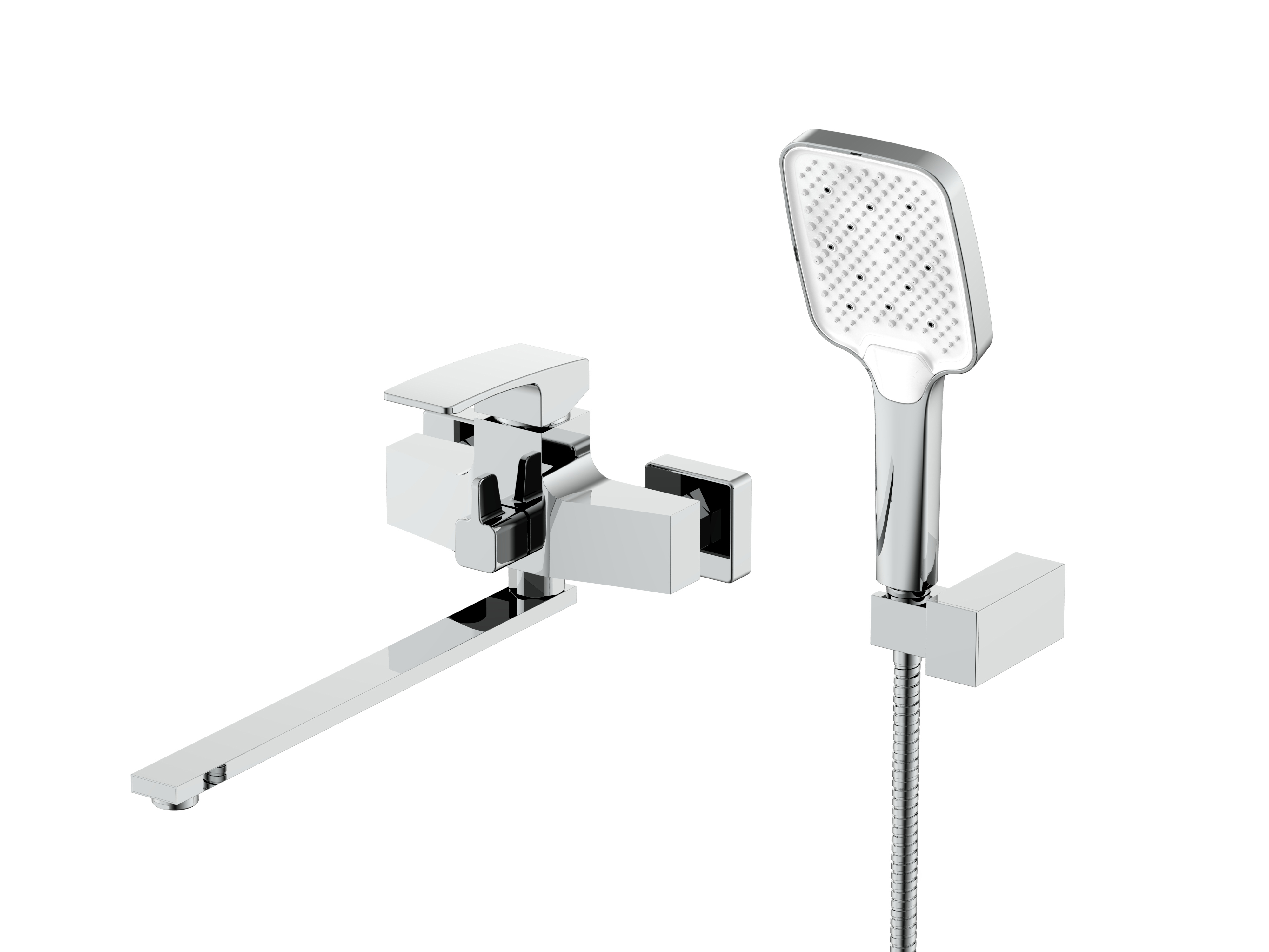 Изображение товара Смеситель для ванны Raglo R01 R01.22 однорычажный с душевой лейкой хром