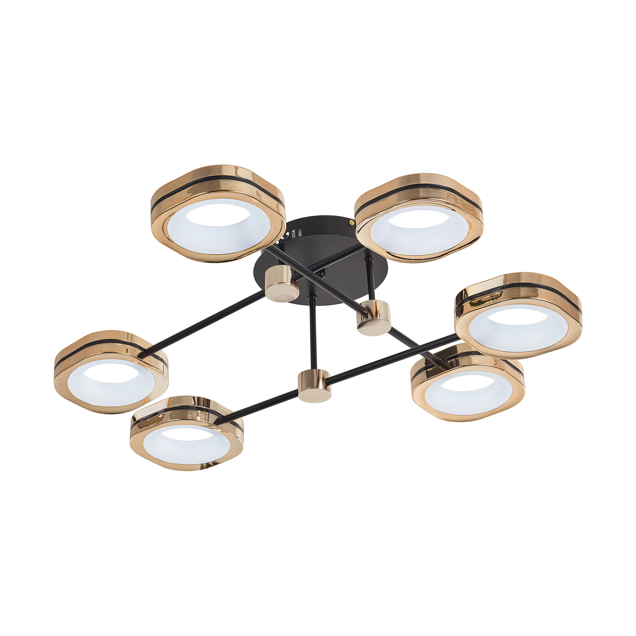 Изображение товара Люстра потолочная светодиодная Arte Milano Ferrara71040 6 плафонов черный