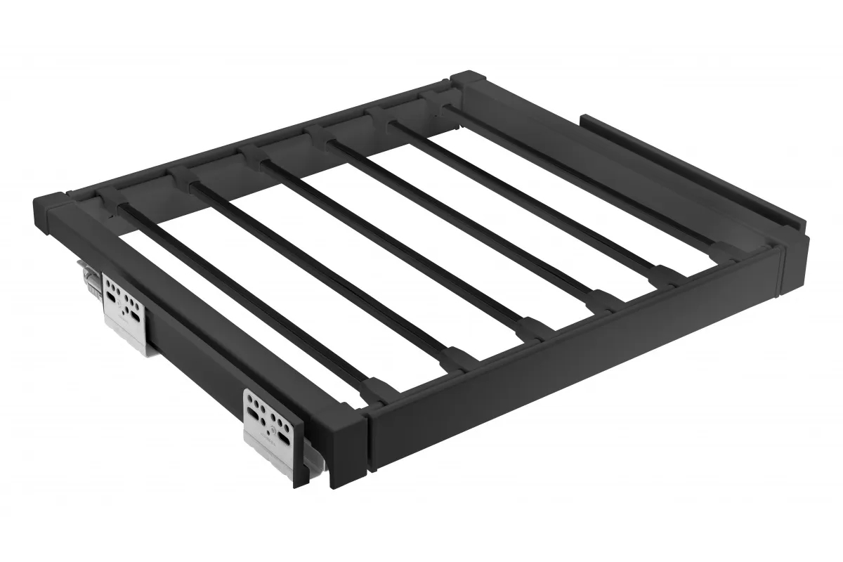 Изображение товара Брючница для шкафа выдвижная Gtv WG-WSPOD60-20 53x5.5x49 см сталь черный