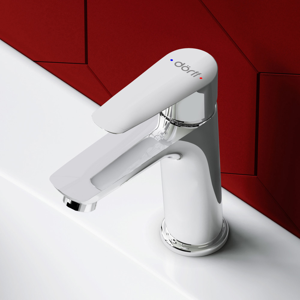 Изображение товара Смеситель для раковины DORFF Prime new D40102100 хром латунь глянцевый