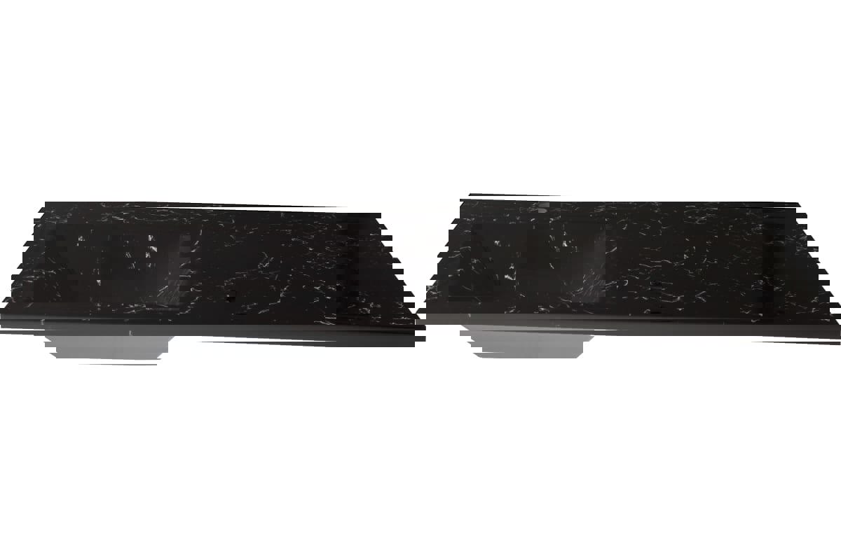 Изображение товара Раковина на стиральную машину UPERWOOD Марсал 120 см левый борт черного мрамора