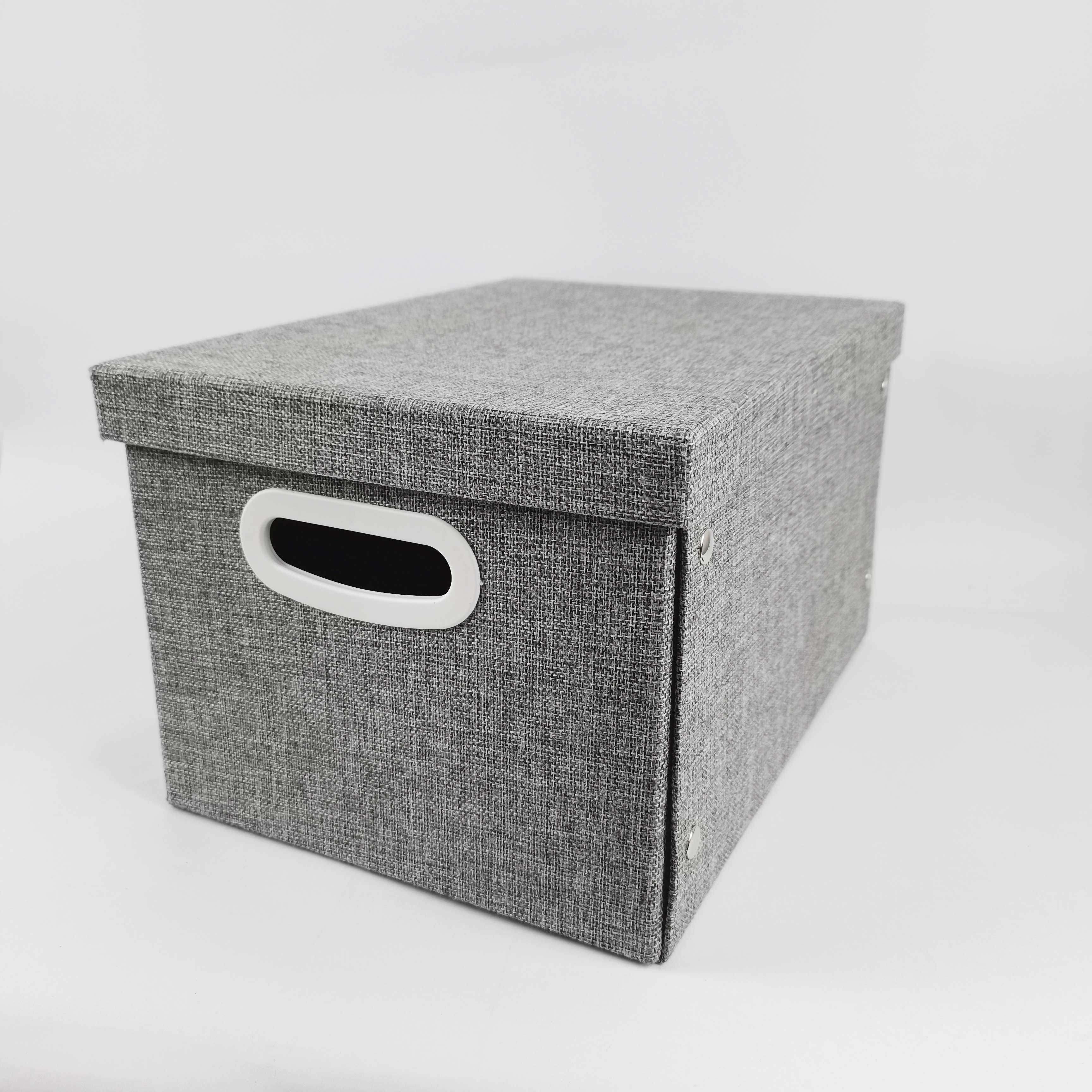 Изображение товара Коробка складная тканевая Storidea FC2552KP 25x20x35 см серый